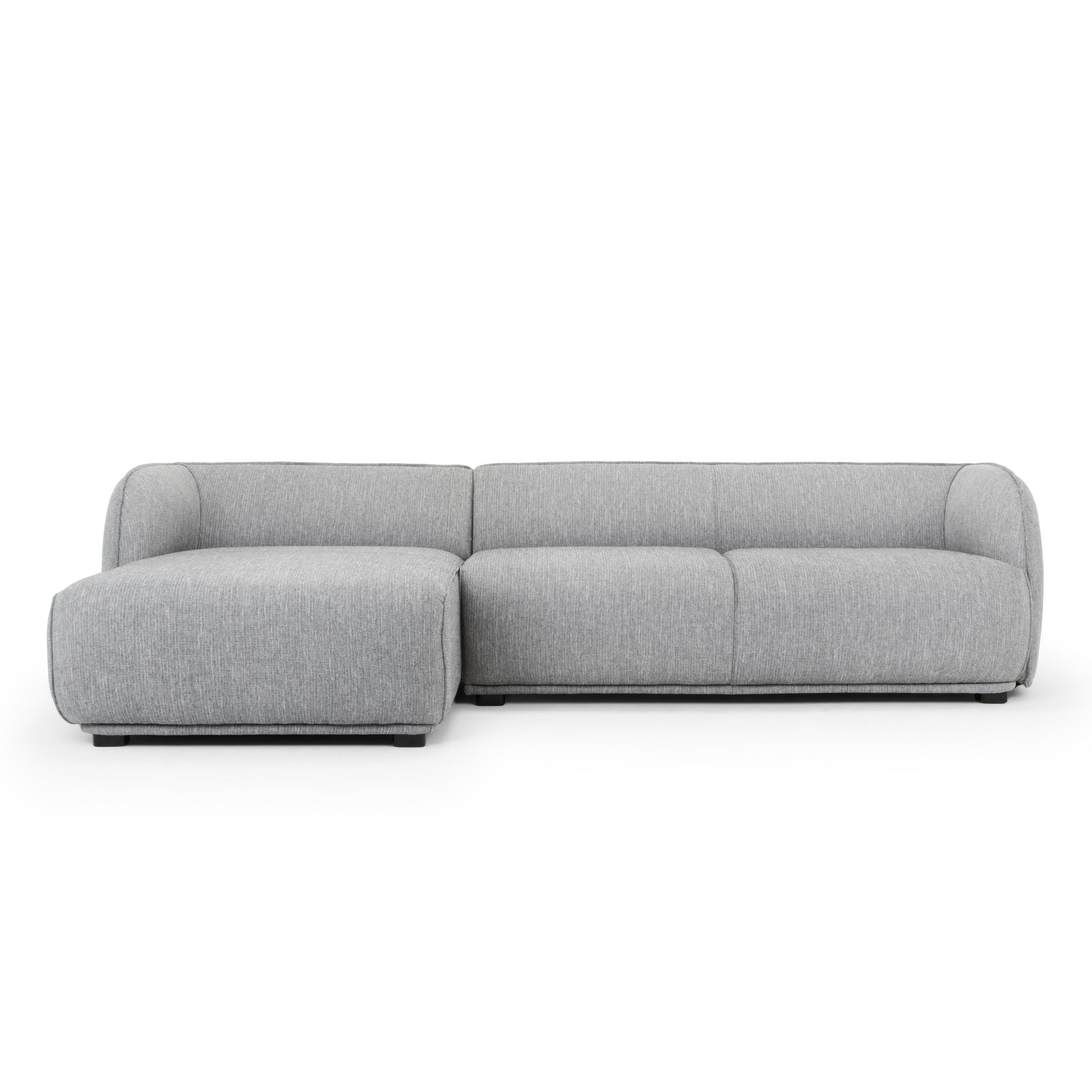 CLC2744-FA 3 Seater Left Chaise Sofa - Graphite Grey - Furniture Castle