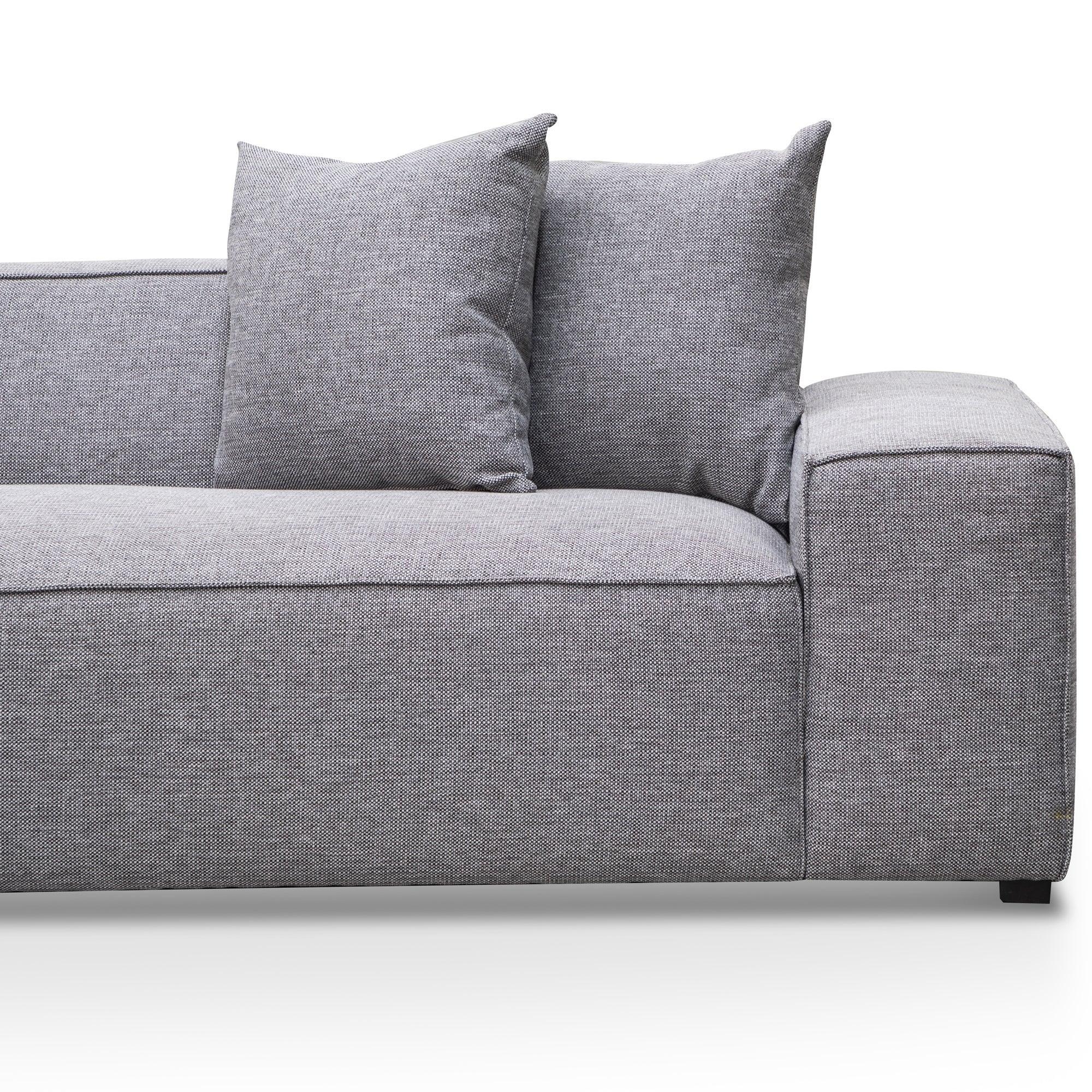 CLC2850-CA 3 Seater Left Chaise Sofa - Graphite Grey - Furniture Castle