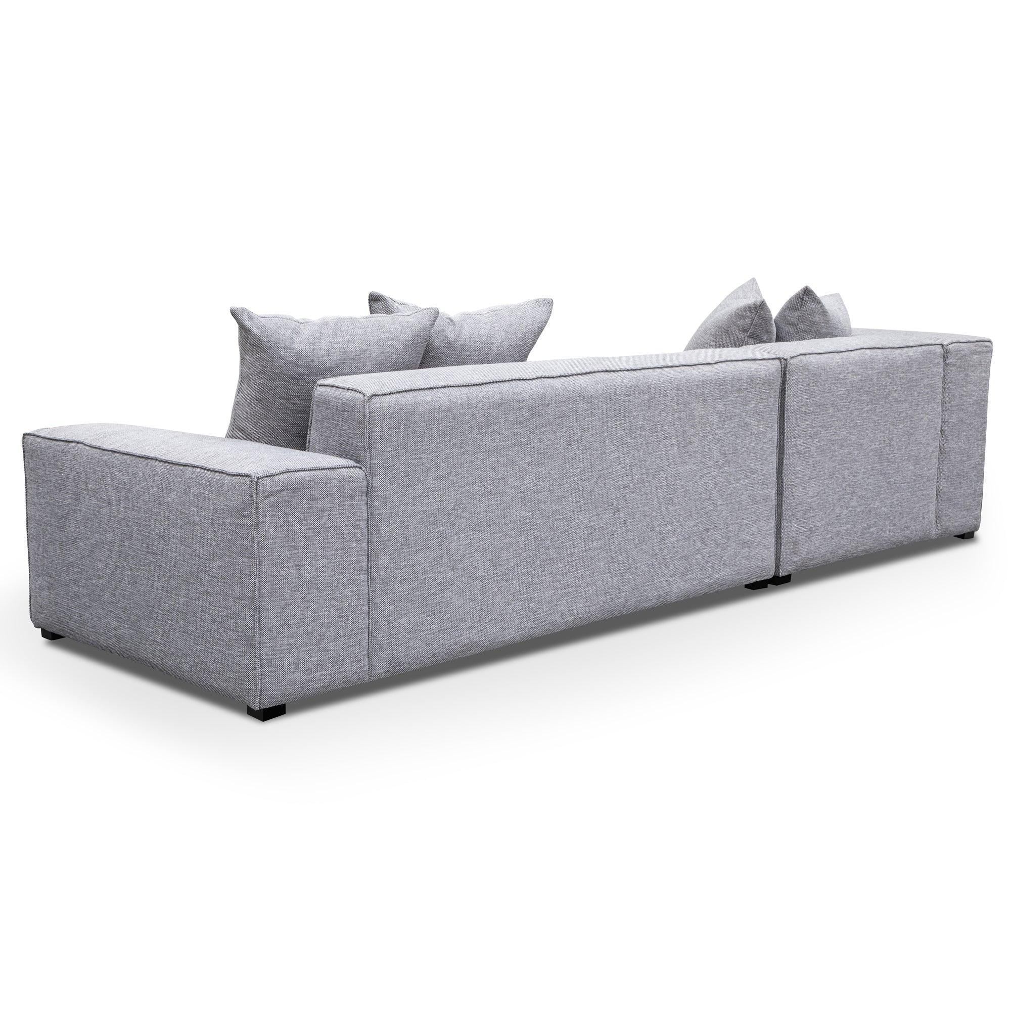 CLC2850-CA 3 Seater Left Chaise Sofa - Graphite Grey - Furniture Castle