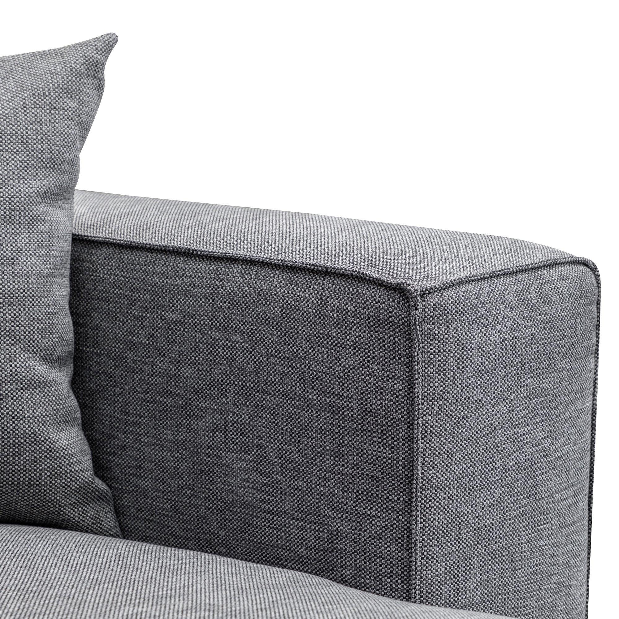 CLC2851-CA 3 Seater Right Chaise Sofa - Graphite Grey - Furniture Castle
