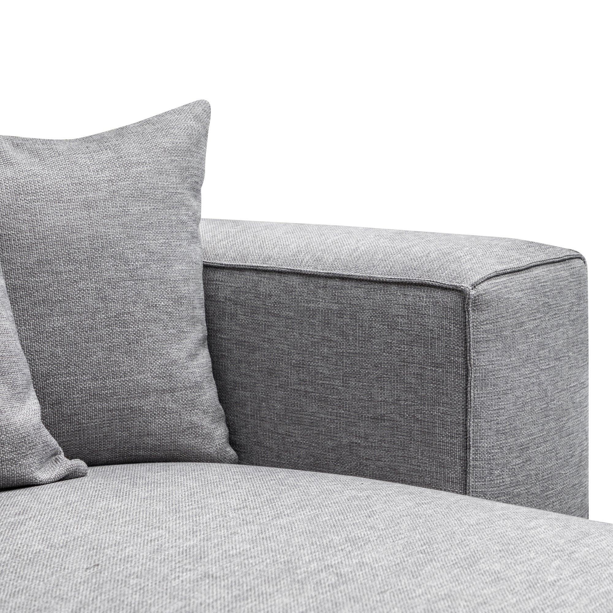 CLC2851-CA 3 Seater Right Chaise Sofa - Graphite Grey - Furniture Castle