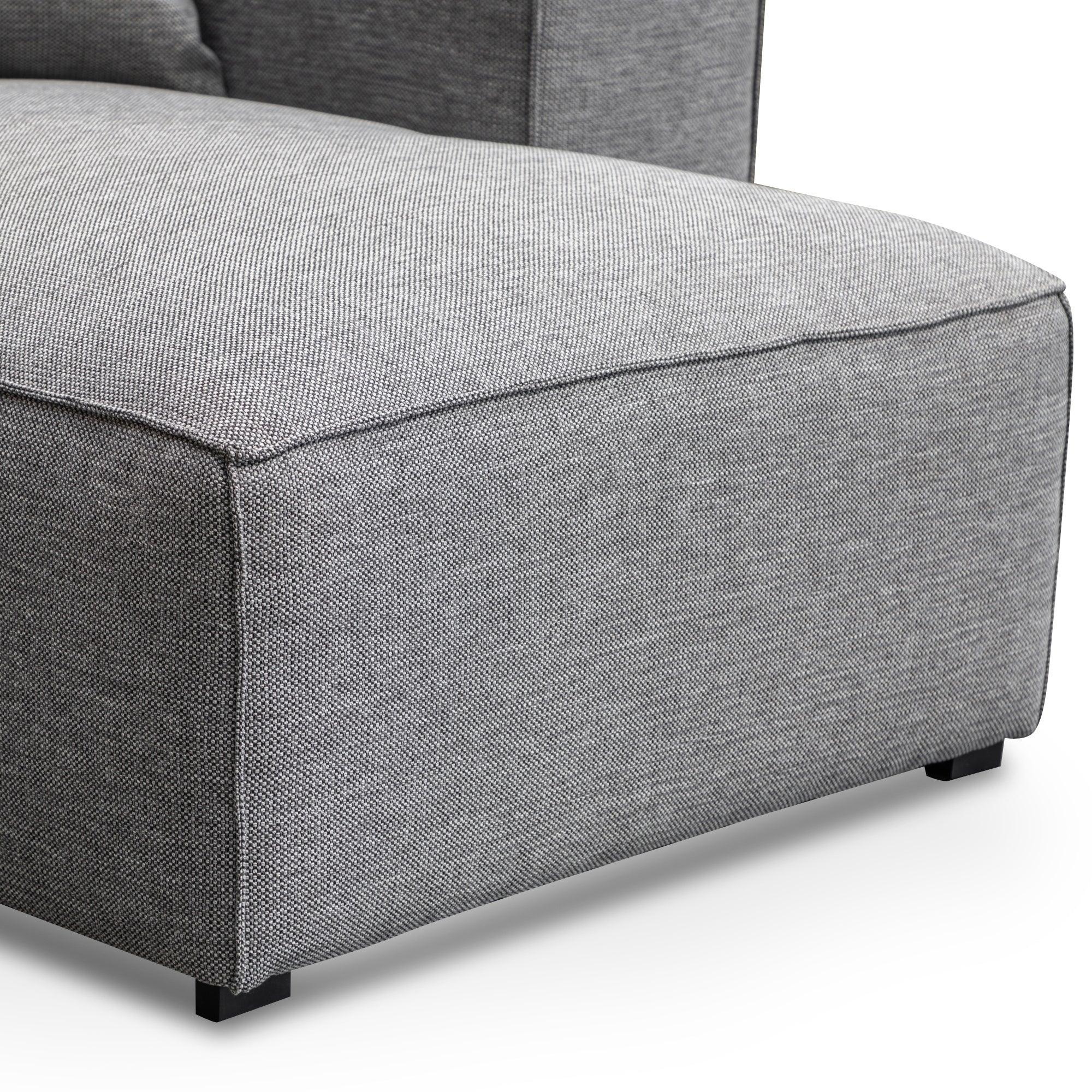 CLC2851-CA 3 Seater Right Chaise Sofa - Graphite Grey - Furniture Castle