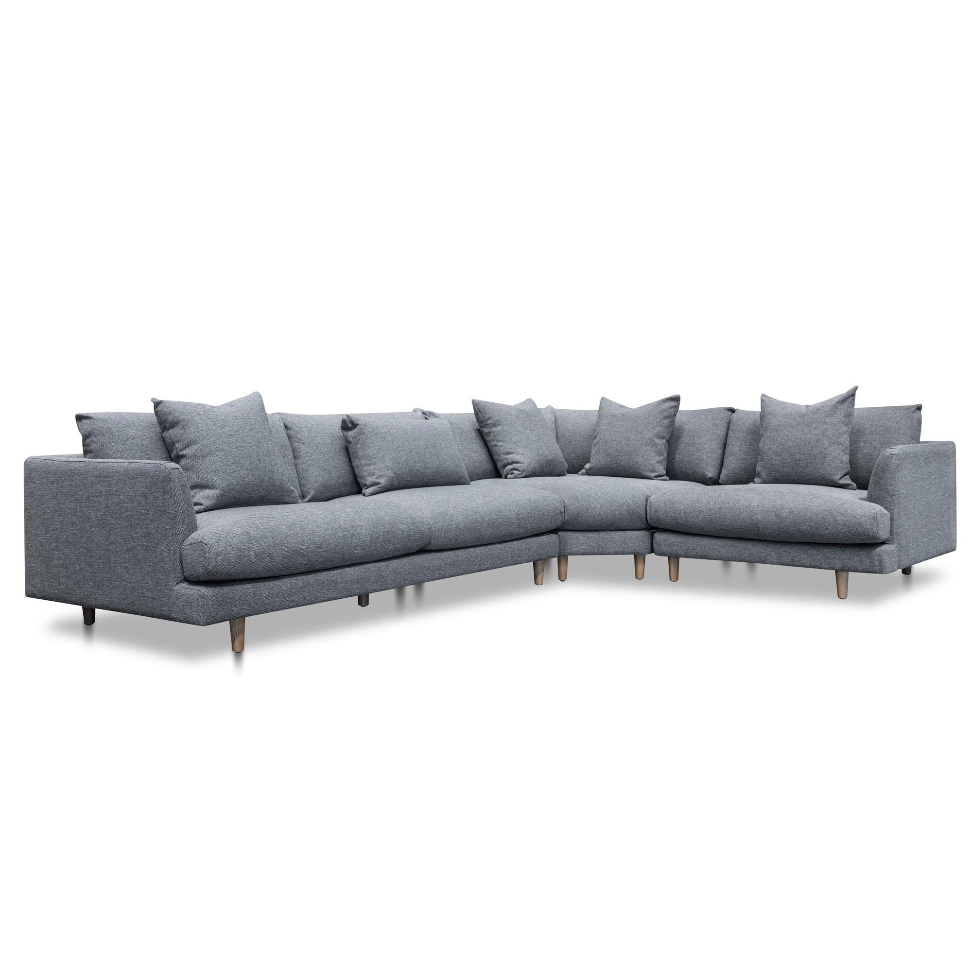 CLC2854-CA Right Return Modular Sofa - Graphite Grey - Furniture Castle