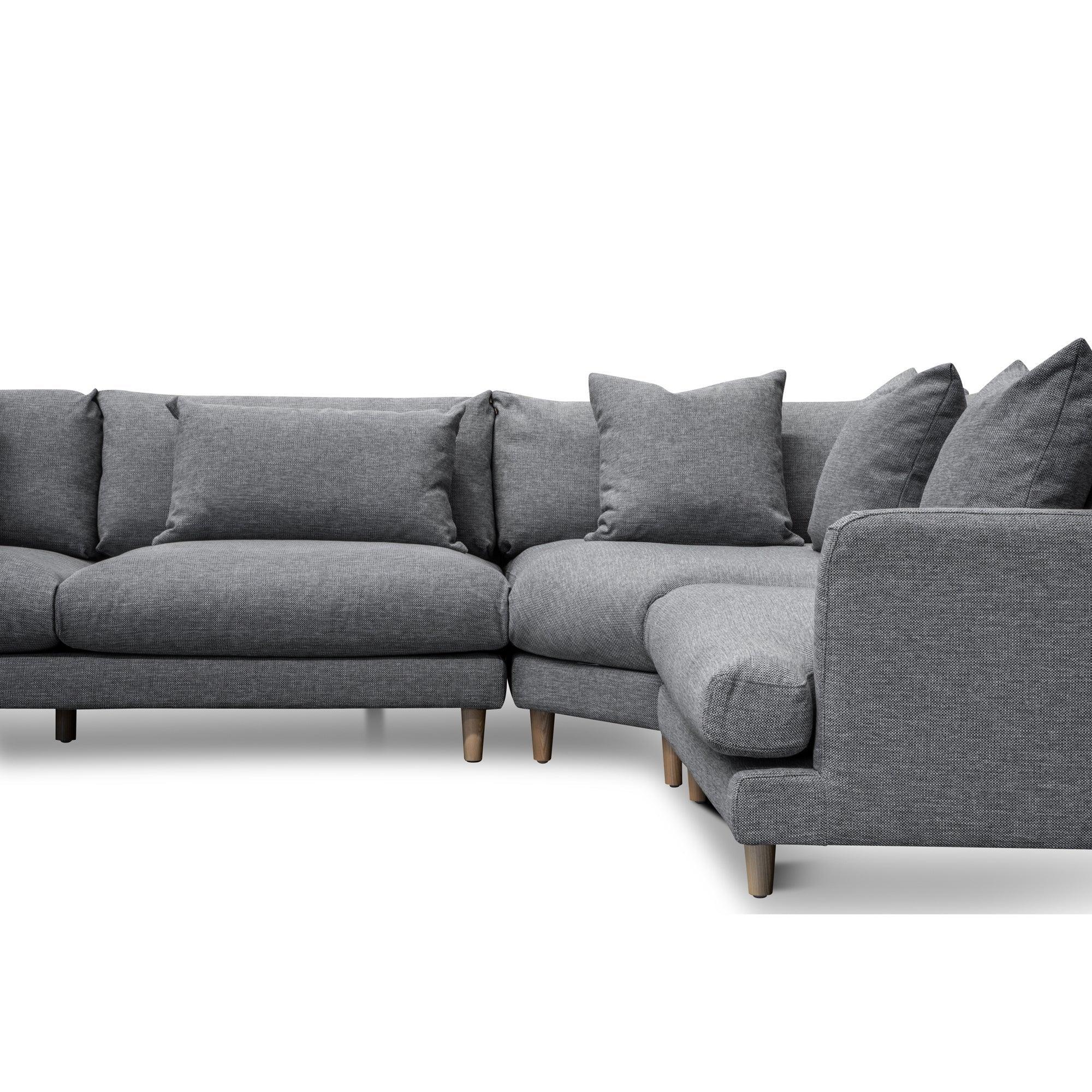 CLC2854-CA Right Return Modular Sofa - Graphite Grey - Furniture Castle