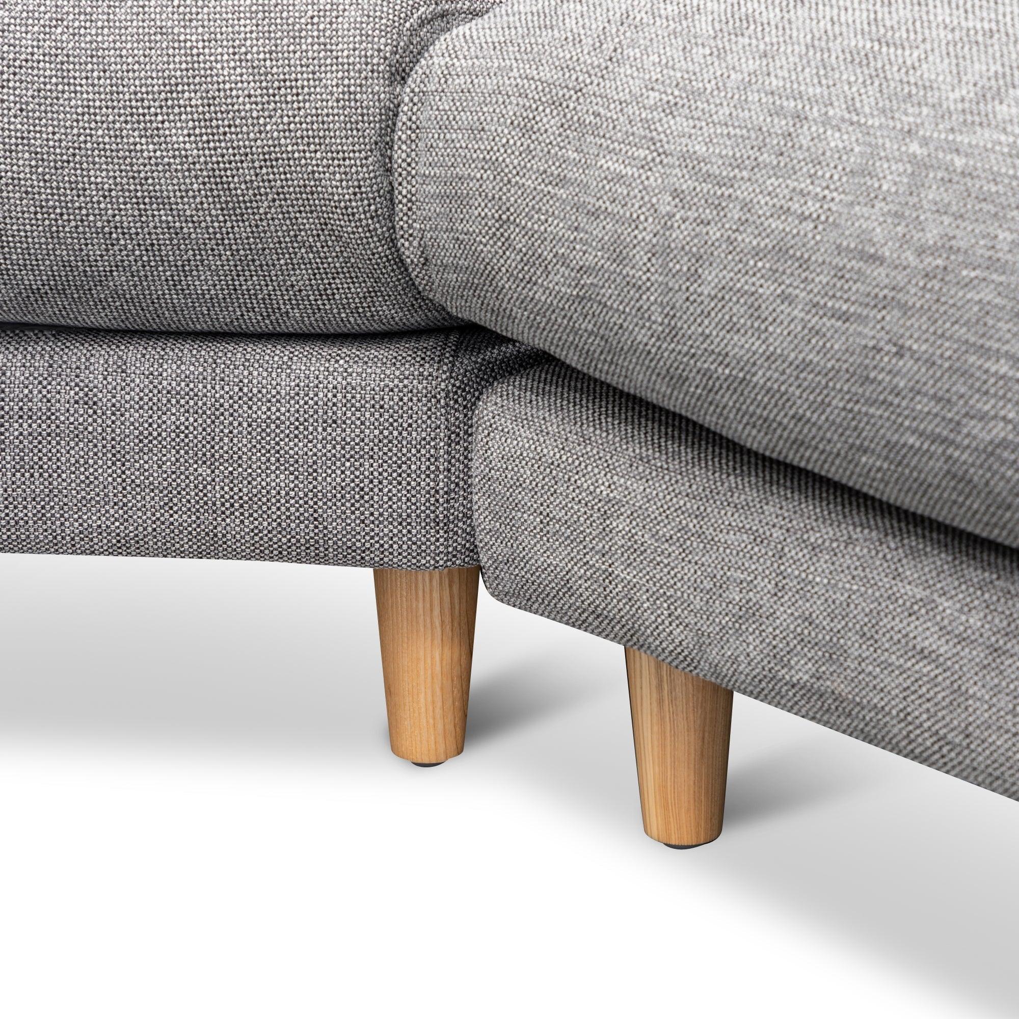 CLC2854-CA Right Return Modular Sofa - Graphite Grey - Furniture Castle