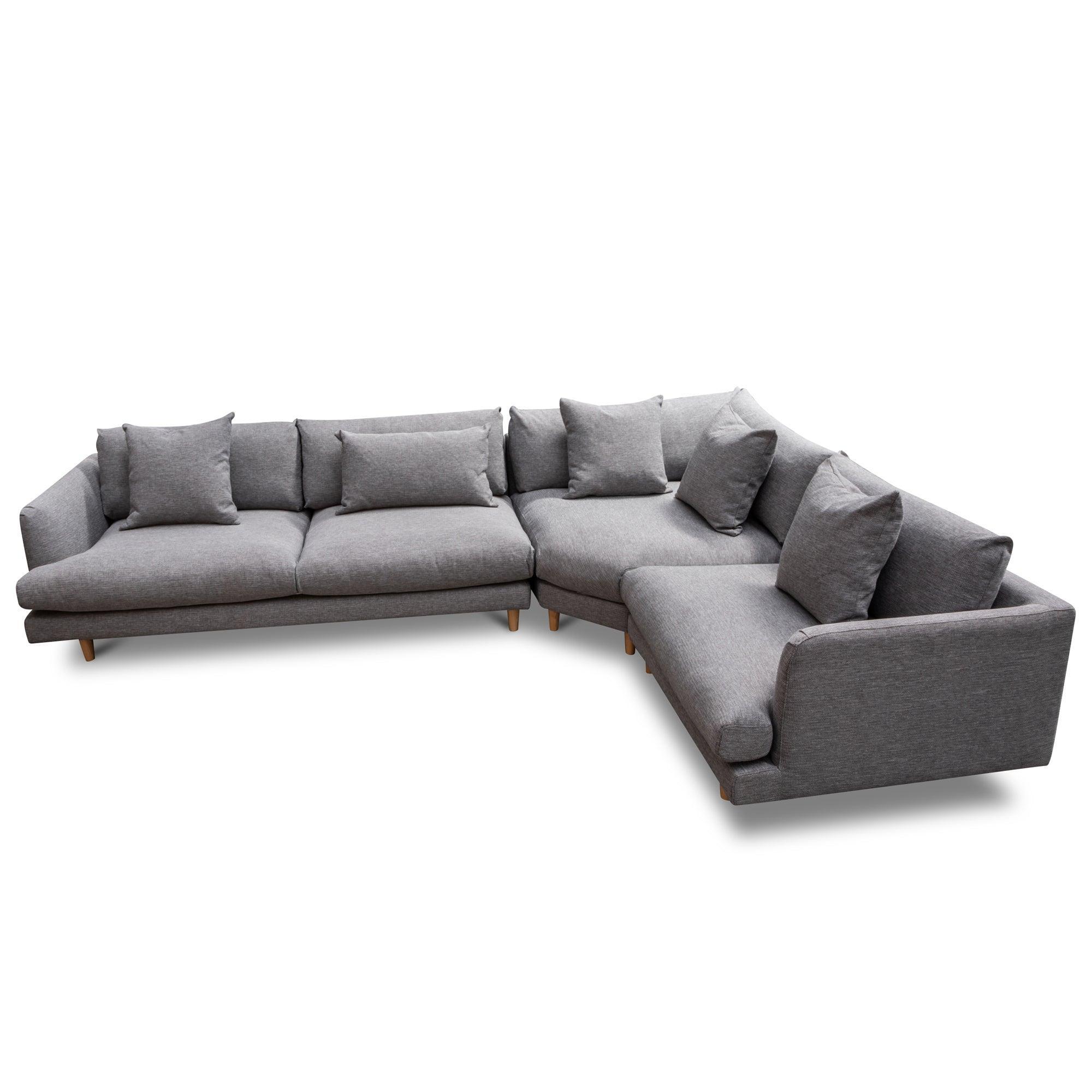 CLC2854-CA Right Return Modular Sofa - Graphite Grey - Furniture Castle