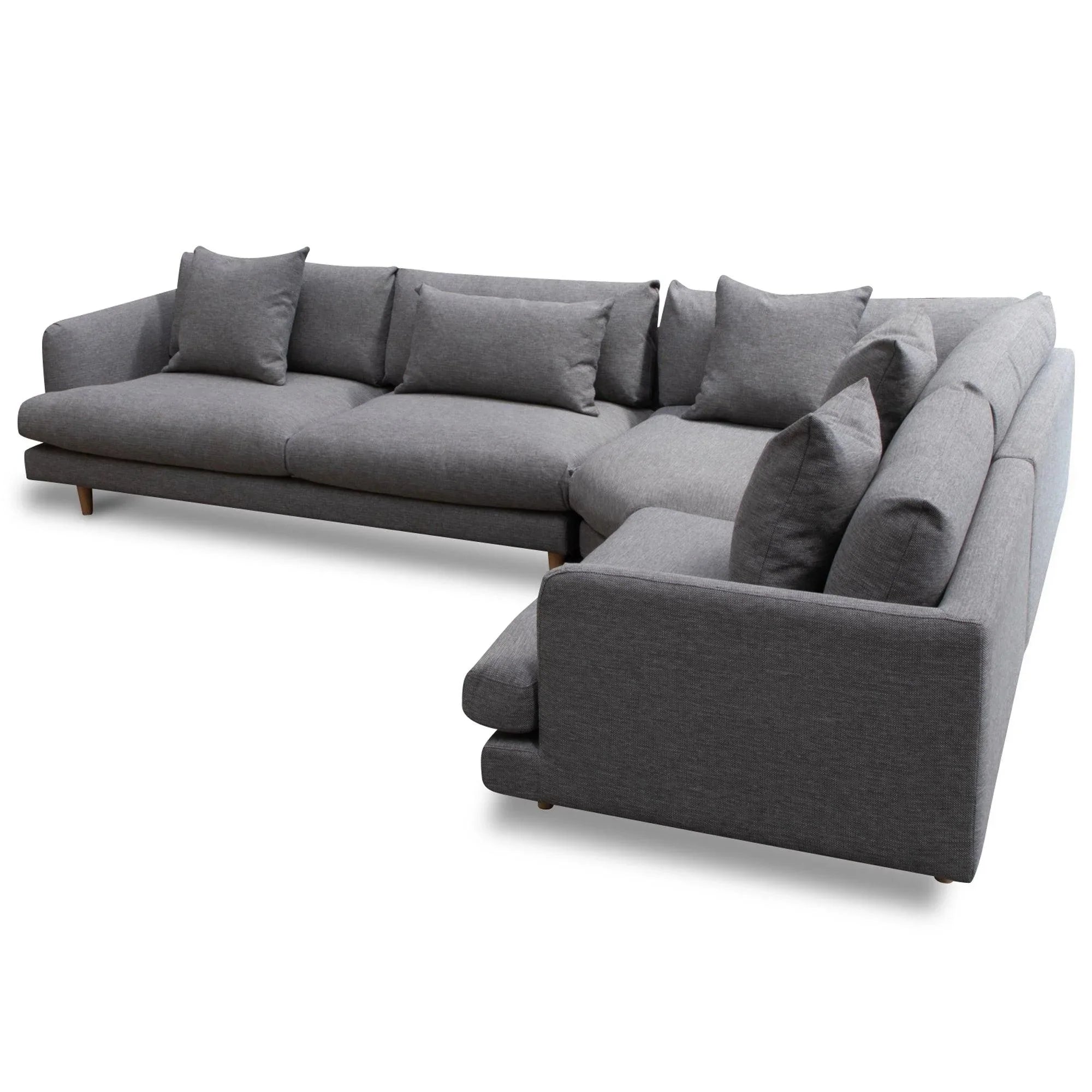 CLC2854-CA Right Return Modular Sofa - Graphite Grey - Furniture Castle
