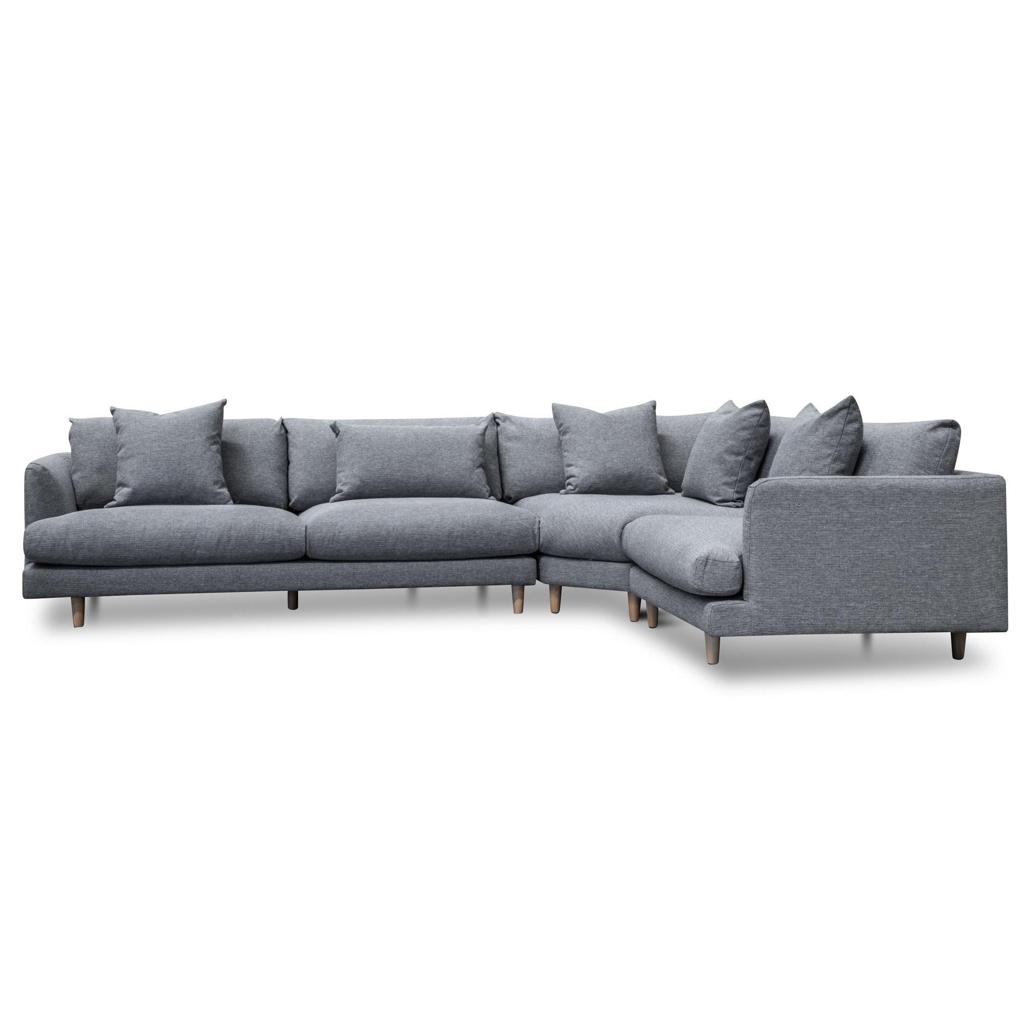 CLC2854-CA Right Return Modular Sofa - Graphite Grey - Furniture Castle