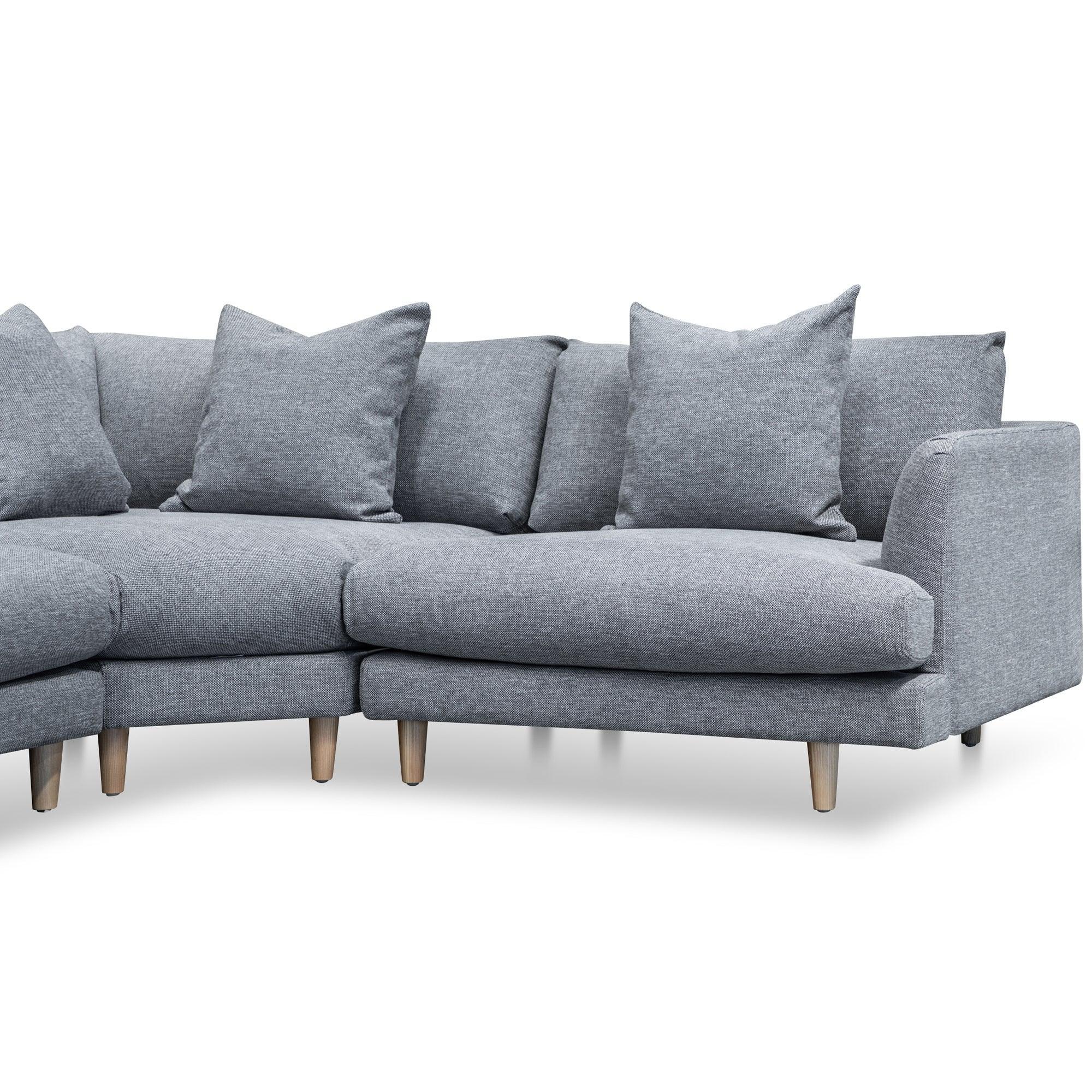 CLC2854-CA Right Return Modular Sofa - Graphite Grey - Furniture Castle