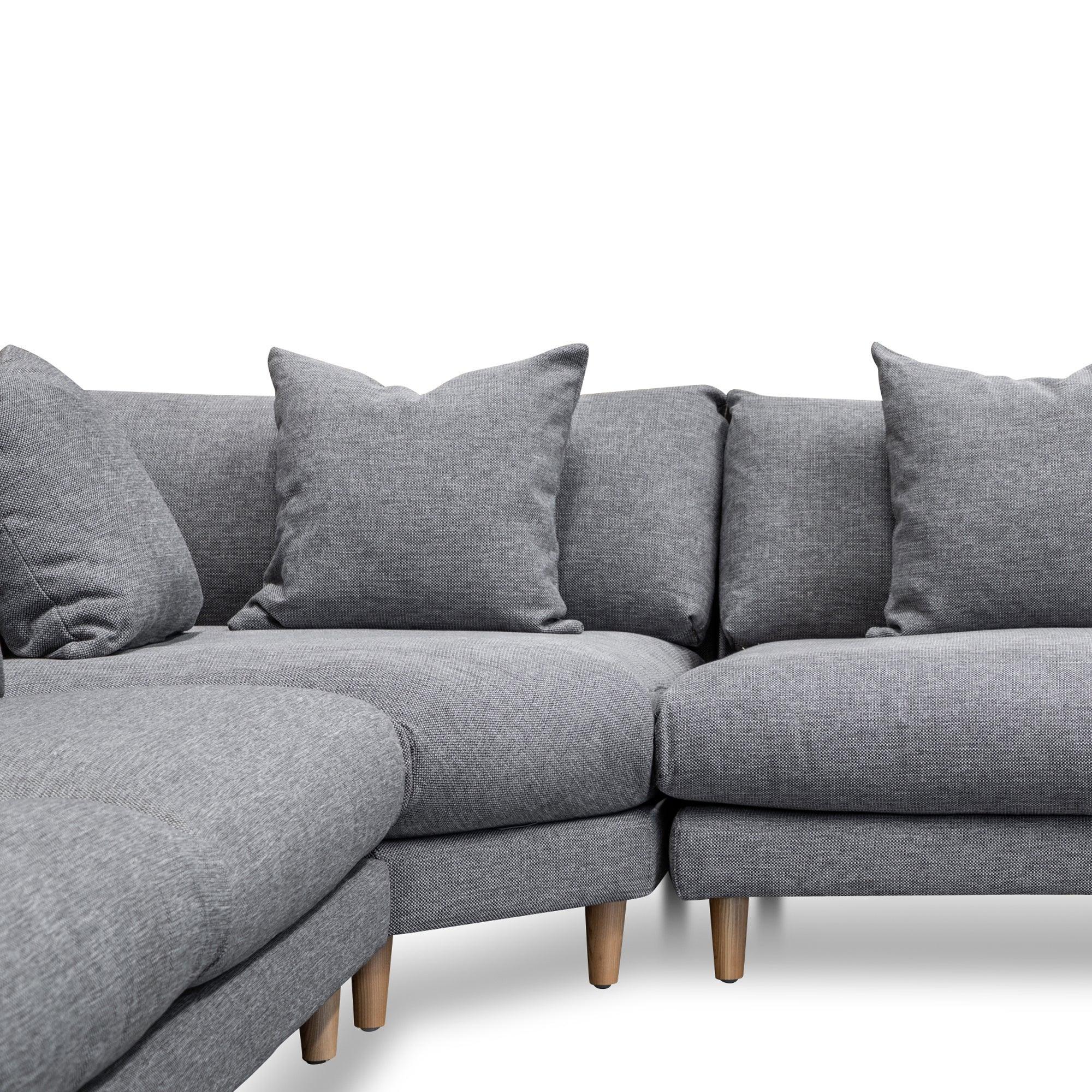 CLC2854-CA Right Return Modular Sofa - Graphite Grey - Furniture Castle