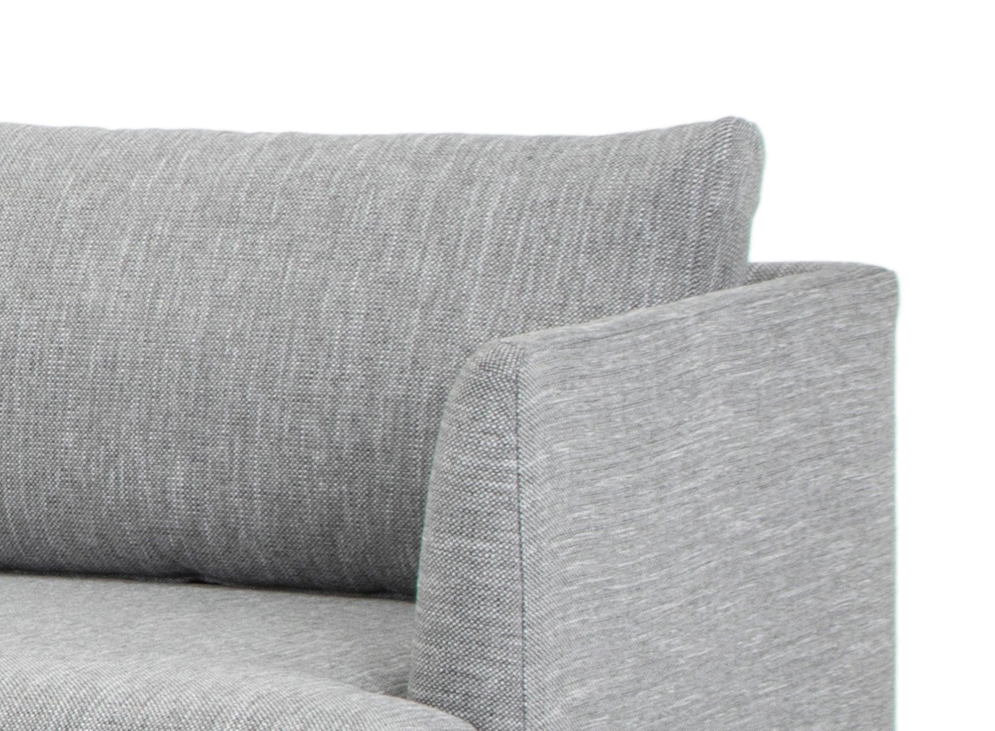 CLC2863-FA Seater With Left Chaise Sofa - Graphite Grey with Natural Legs - Furniture Castle