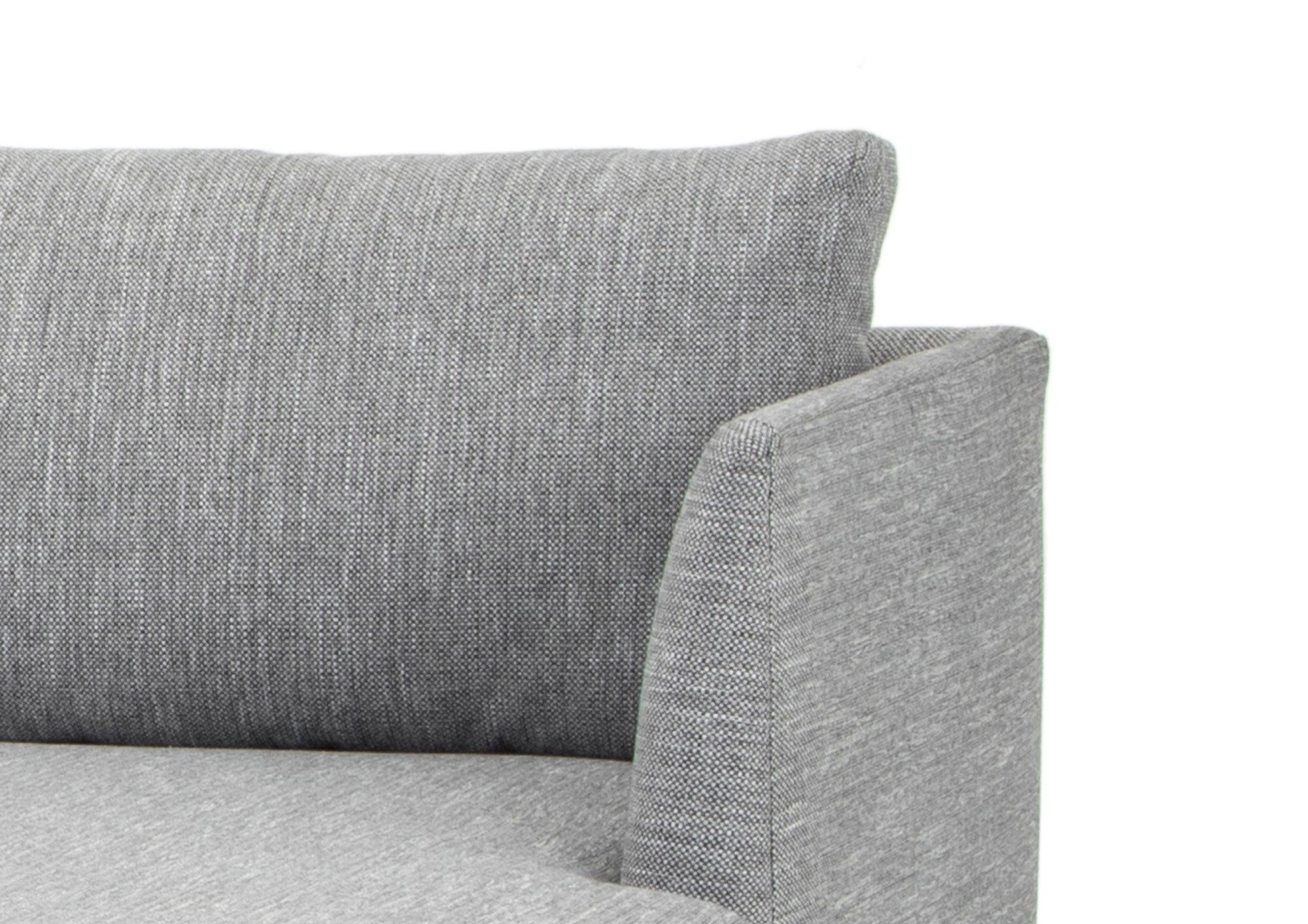CLC2864-FA 3 Seater With Right Chaise Sofa - Graphite Grey with Natural Legs - Furniture Castle