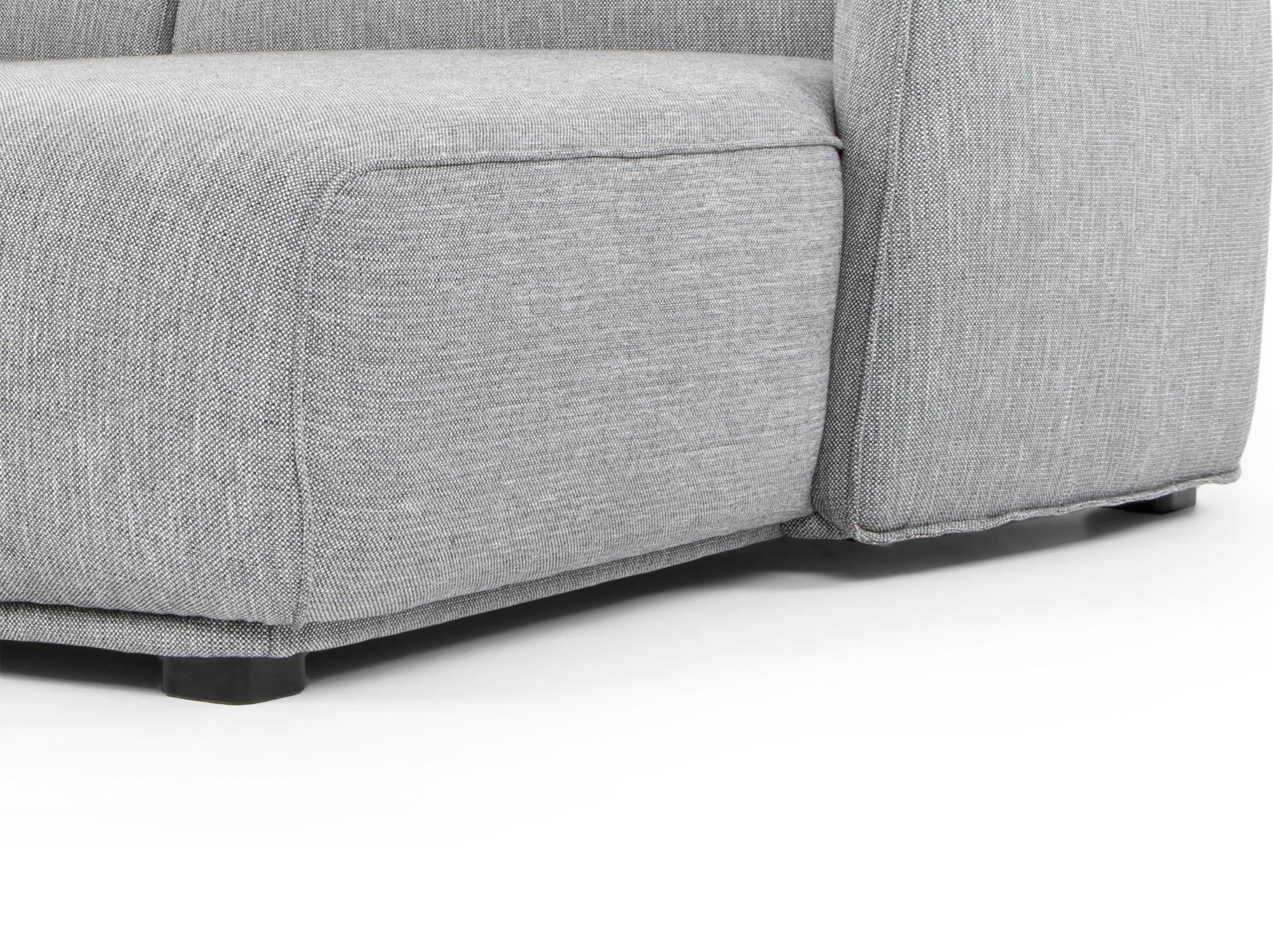 CLC2871-FA 3 Seater Right Chaise Sofa - Graphite Grey - Furniture Castle