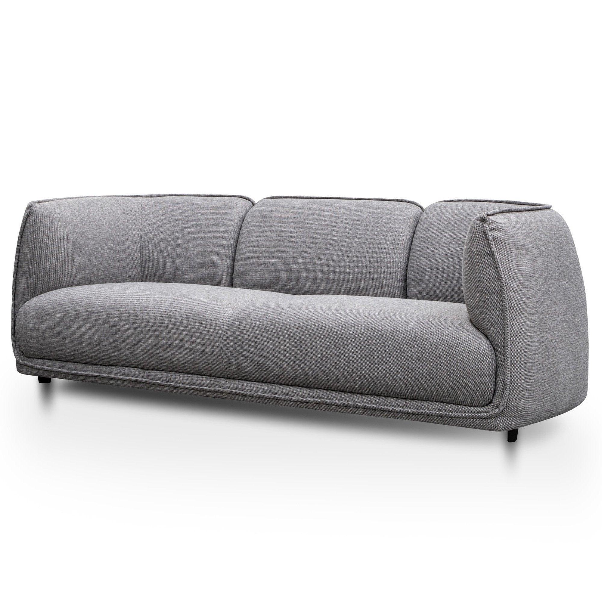CLC2875-KSO 3 Seater Fabric Sofa- Graphite Grey - Furniture Castle