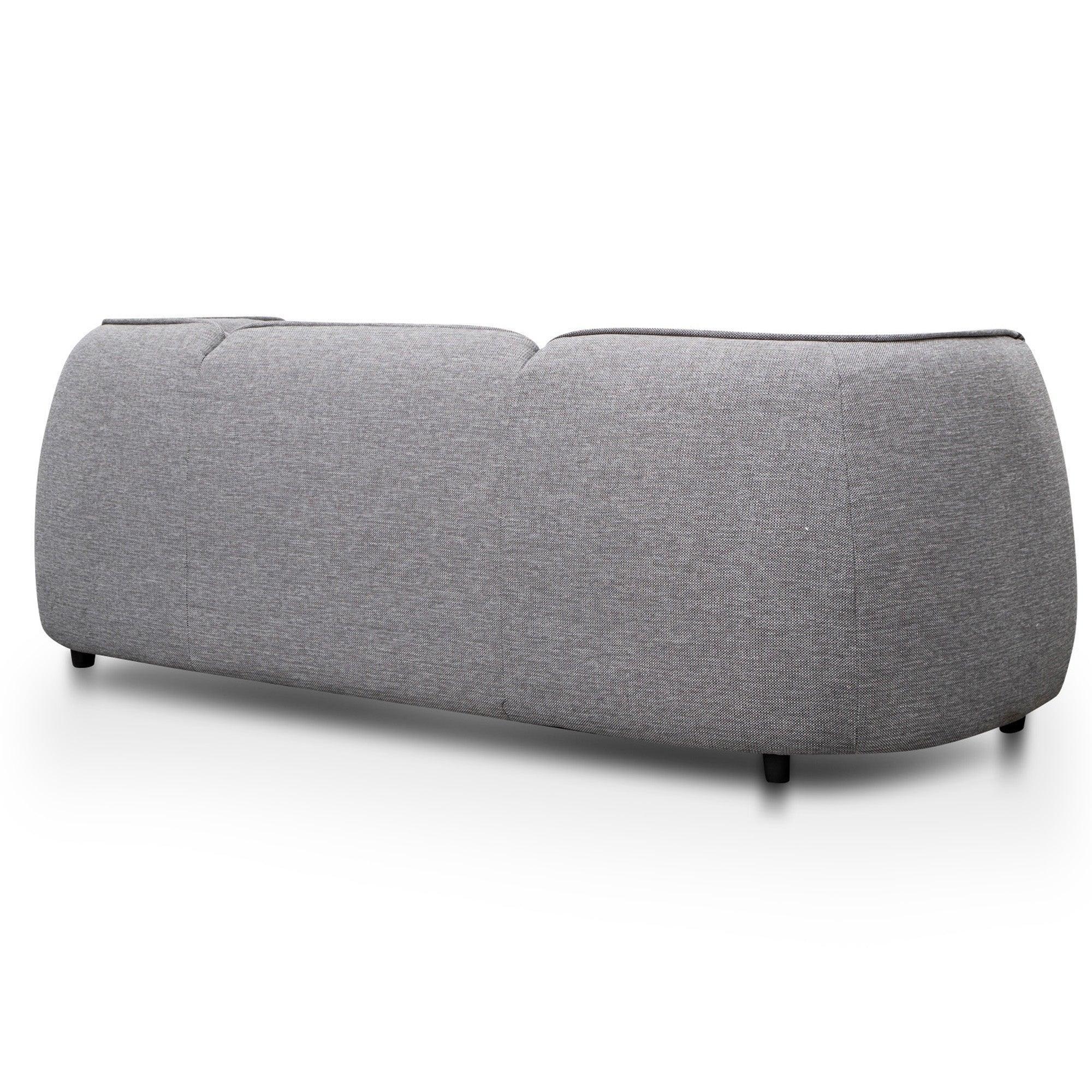 CLC2875-KSO 3 Seater Fabric Sofa- Graphite Grey - Furniture Castle