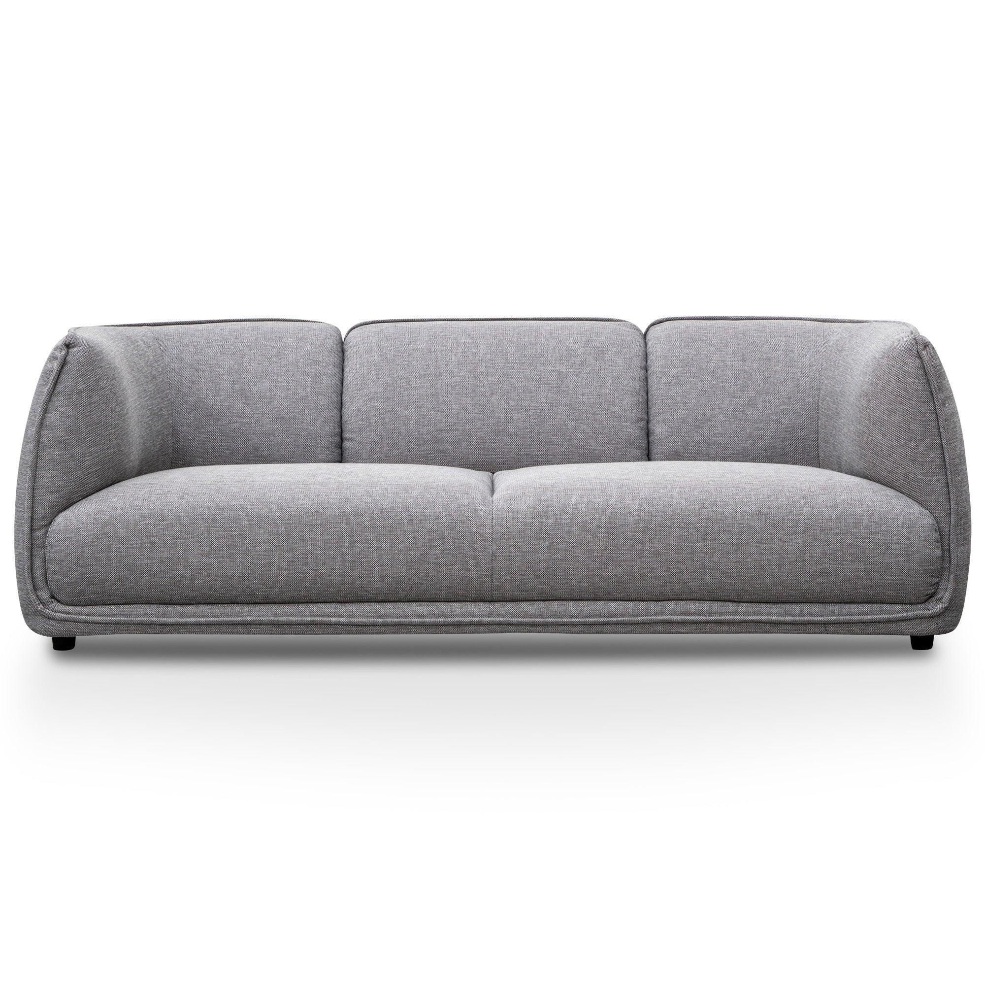 CLC2875-KSO 3 Seater Fabric Sofa- Graphite Grey - Furniture Castle
