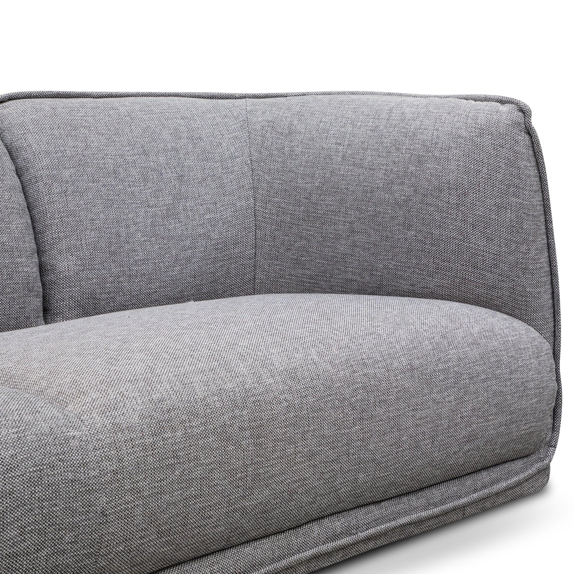 CLC2875-KSO 3 Seater Fabric Sofa- Graphite Grey - Furniture Castle
