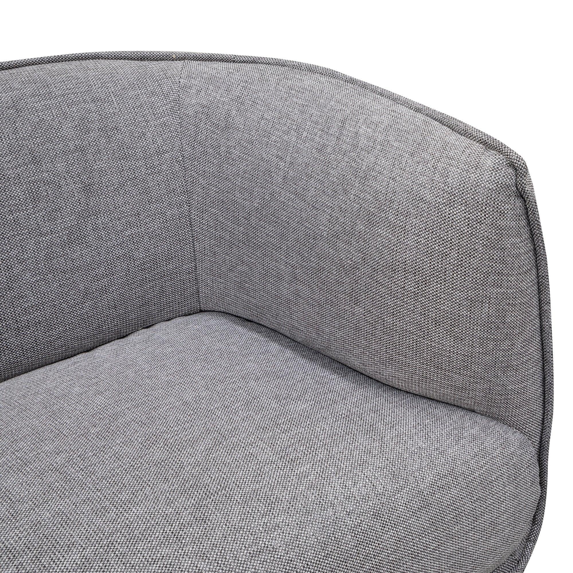 CLC2875-KSO 3 Seater Fabric Sofa- Graphite Grey - Furniture Castle