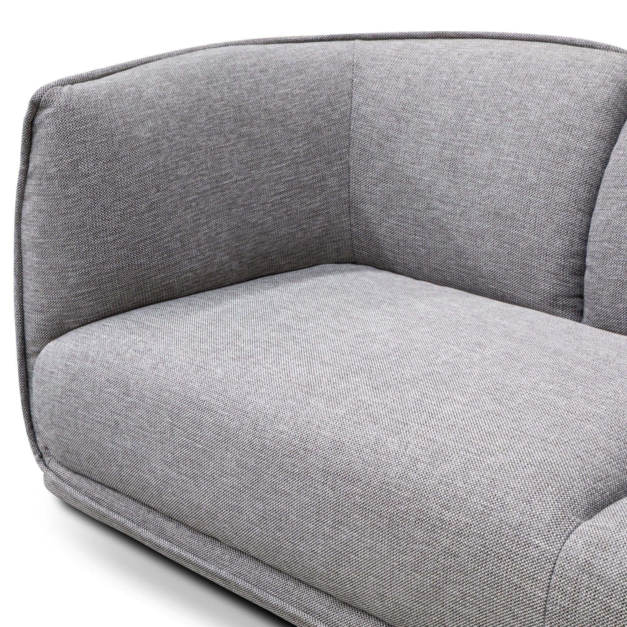 CLC2875-KSO 3 Seater Fabric Sofa- Graphite Grey - Furniture Castle