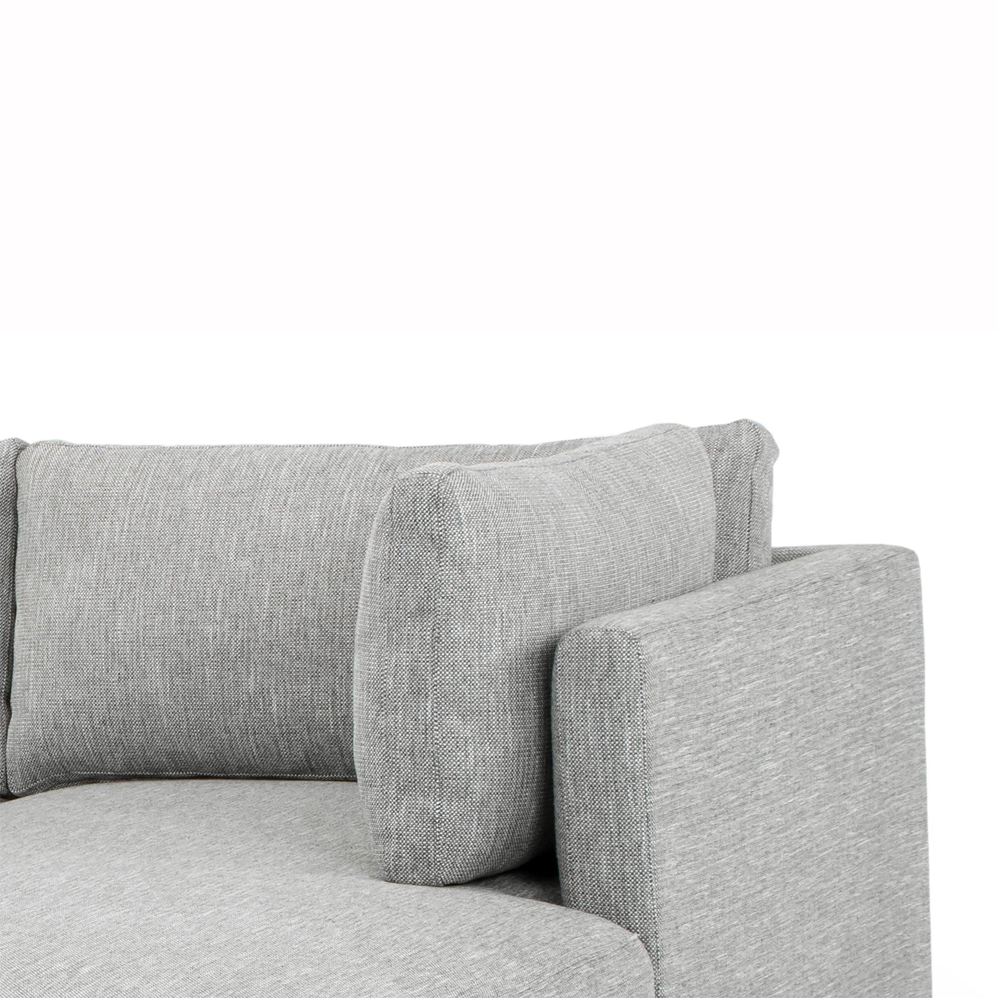 CLC2938-FA 3 Seater Right Chaise Fabric Sofa - Graphite Grey - Furniture Castle