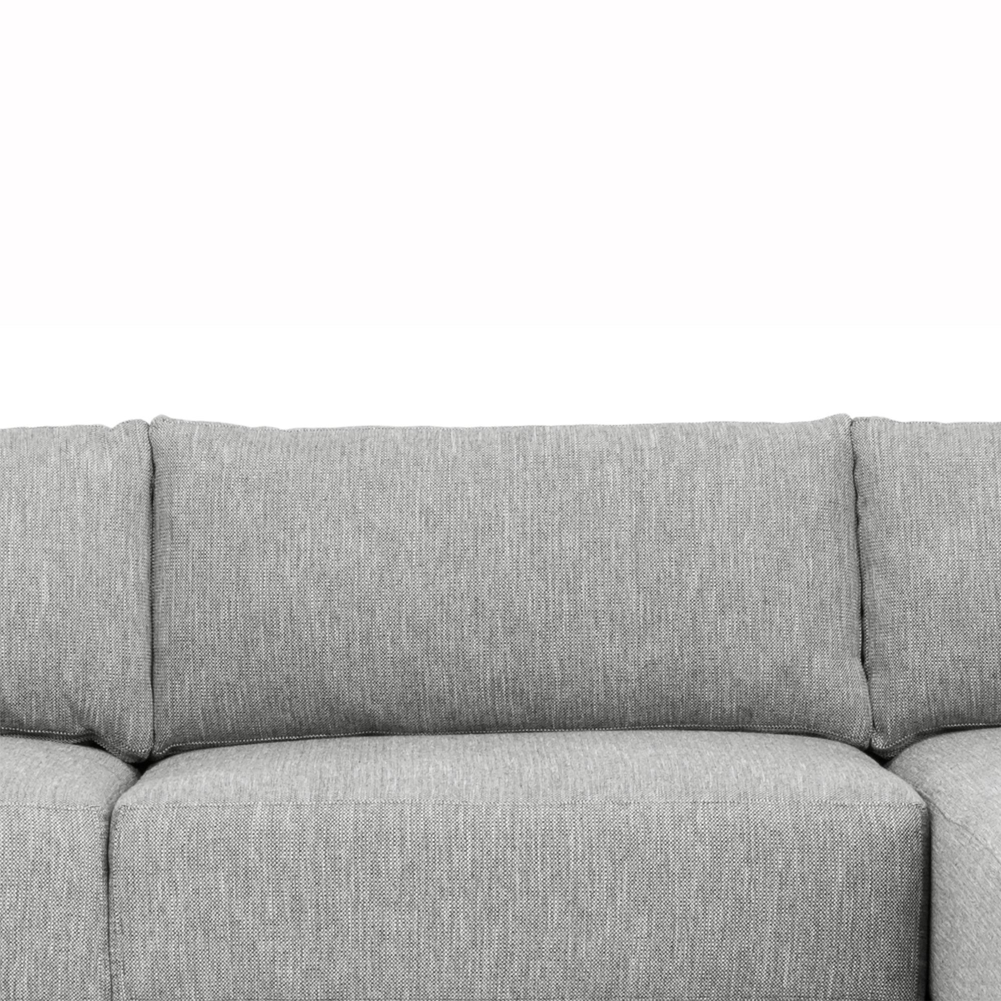 CLC2938-FA 3 Seater Right Chaise Fabric Sofa - Graphite Grey - Furniture Castle