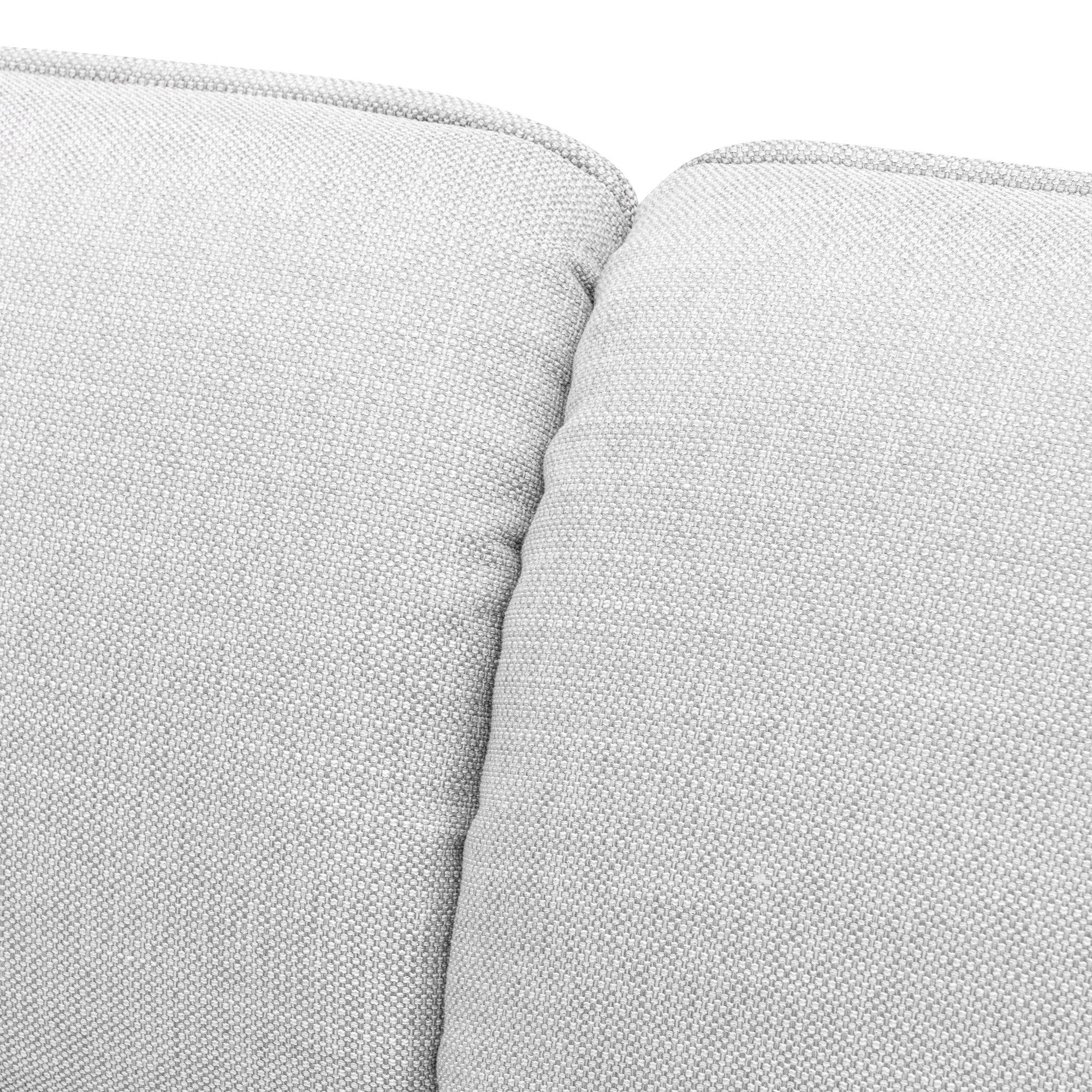 CLC6093-KSO 3 Seater Fabric Sofa- Light Texture Grey - Furniture Castle
