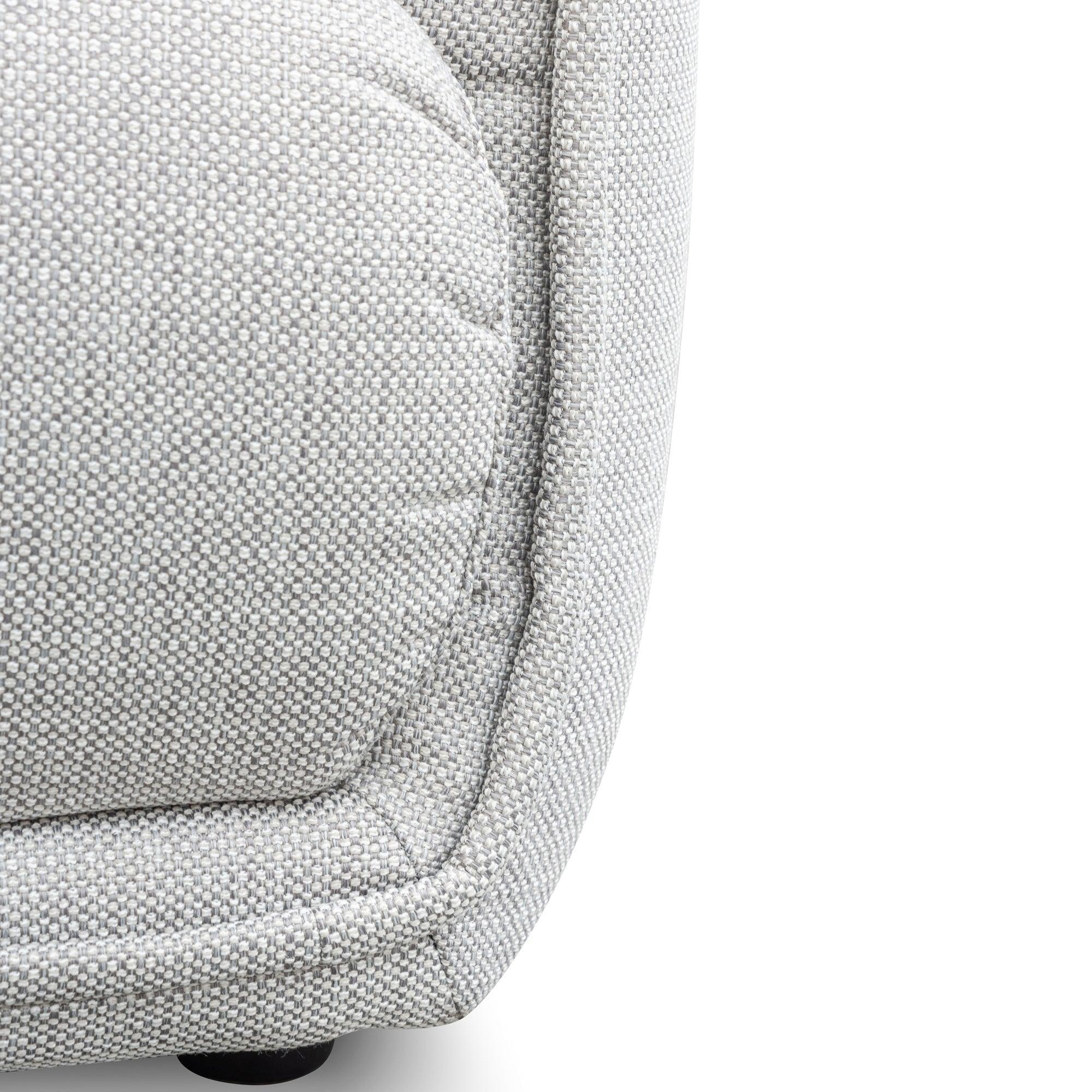CLC6093-KSO 3 Seater Fabric Sofa- Light Texture Grey - Furniture Castle