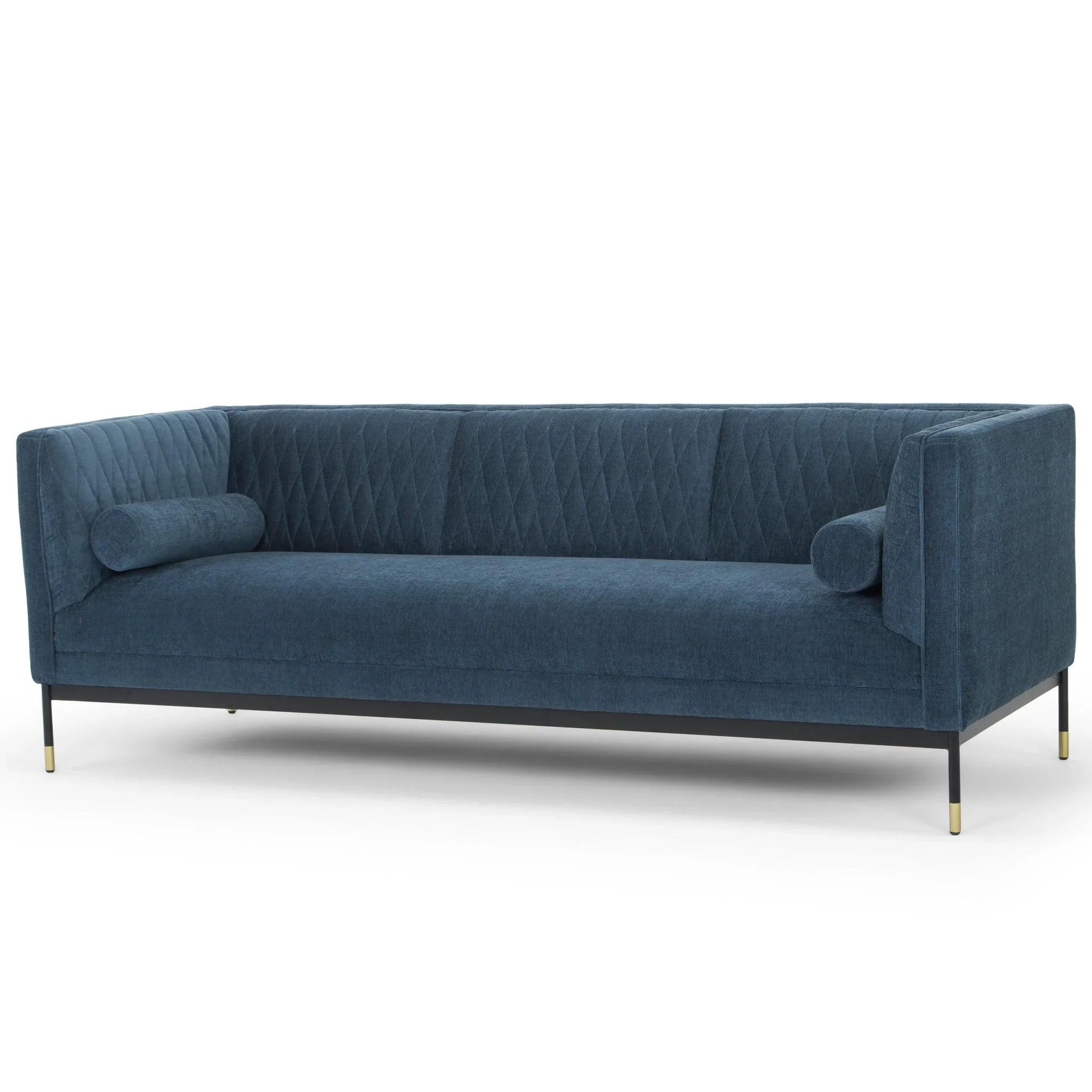 CLC6245 3 Seater Fabraic Sofa - Dusty Blue - Furniture Castle