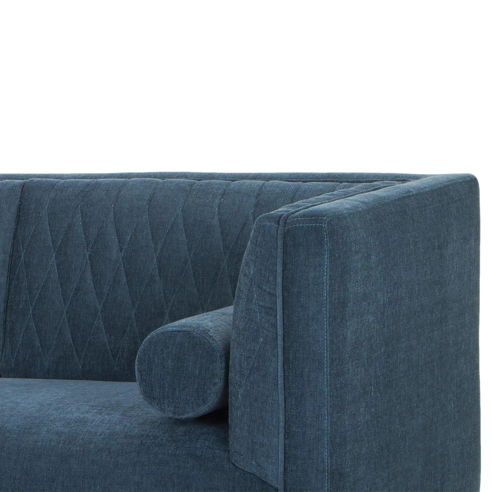 CLC6245 3 Seater Fabraic Sofa - Dusty Blue - Furniture Castle
