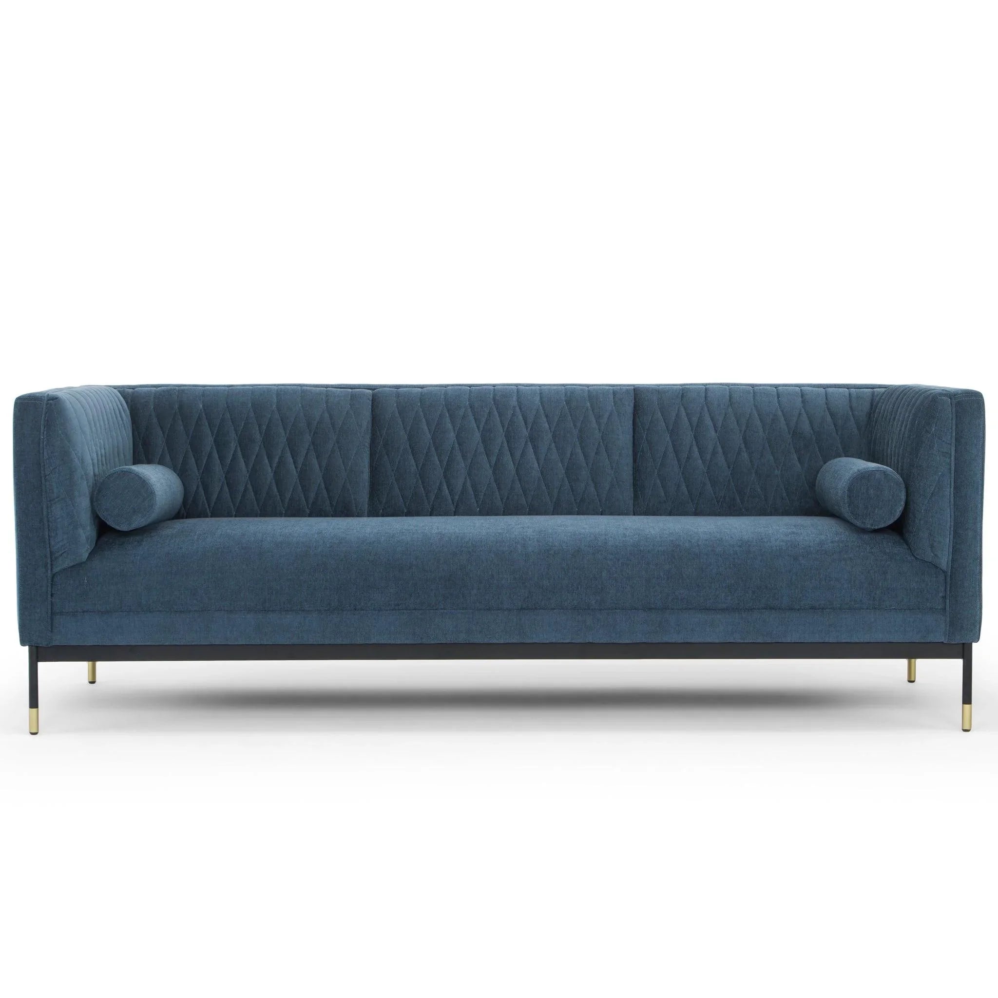 CLC6245 3 Seater Fabraic Sofa - Dusty Blue - Furniture Castle