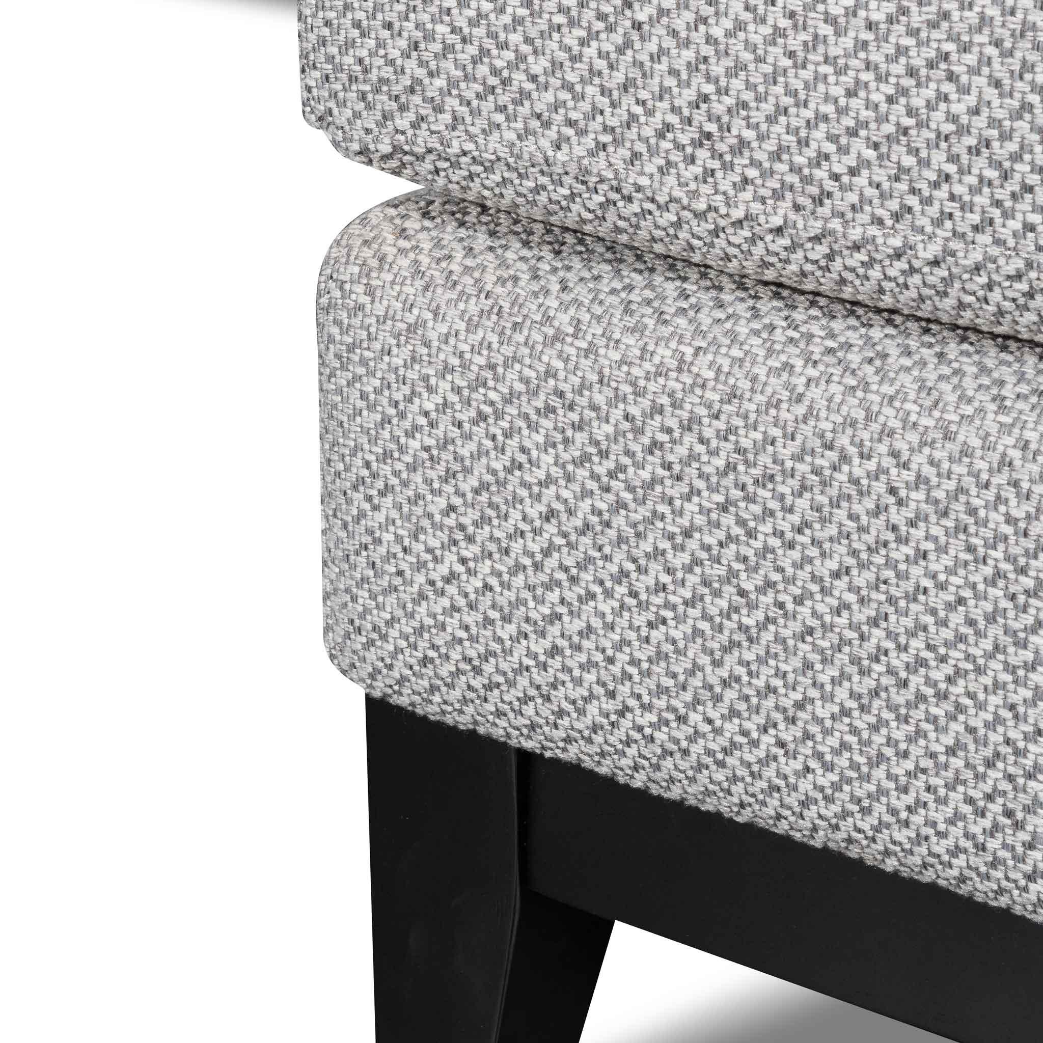 CLC6373-CA 3 Seater Right Chaise Fabric Sofa - Grey - Furniture Castle