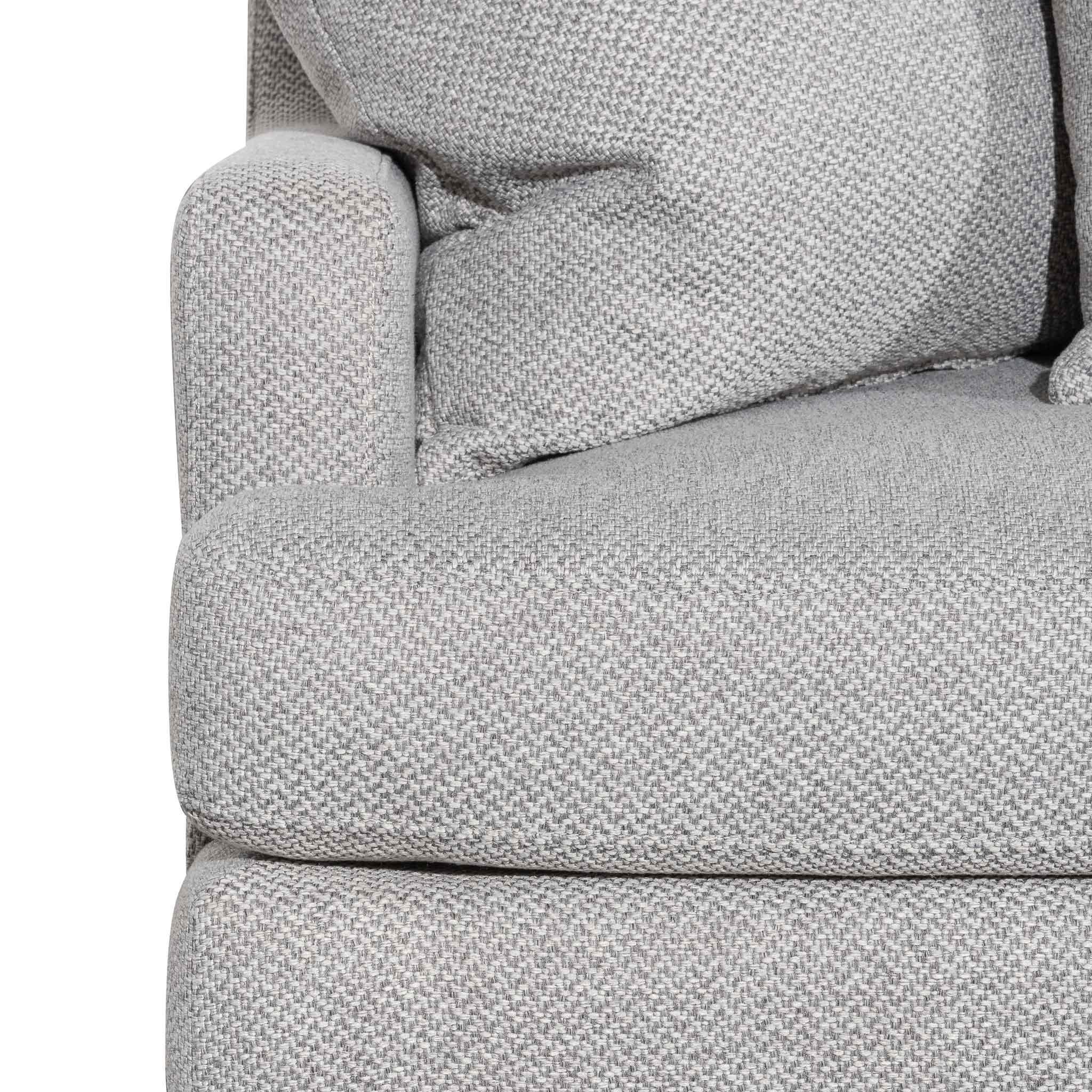 CLC6373-CA 3 Seater Right Chaise Fabric Sofa - Grey - Furniture Castle