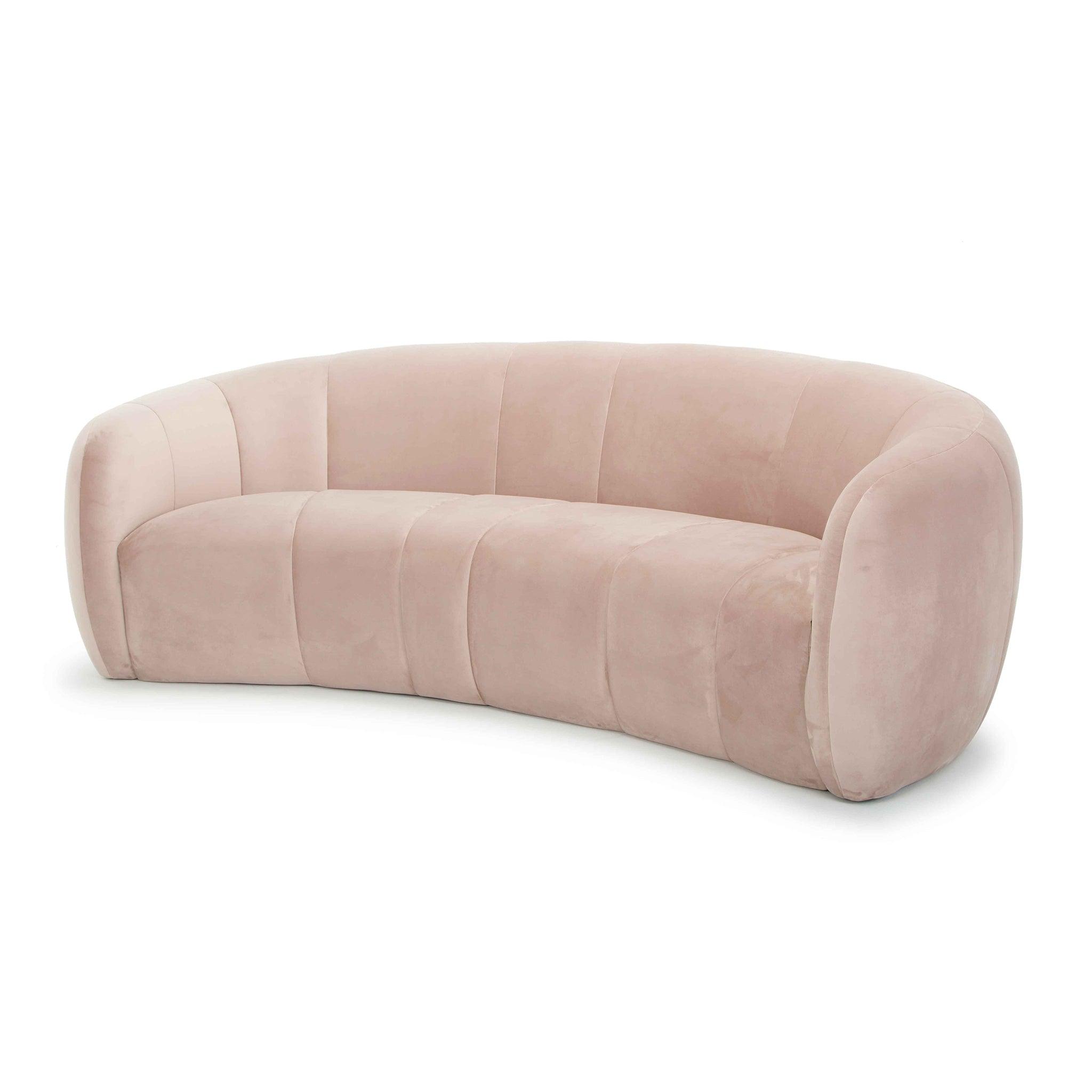 CLC6412 3 Seater Fabric Sofa - Blush - Furniture Castle