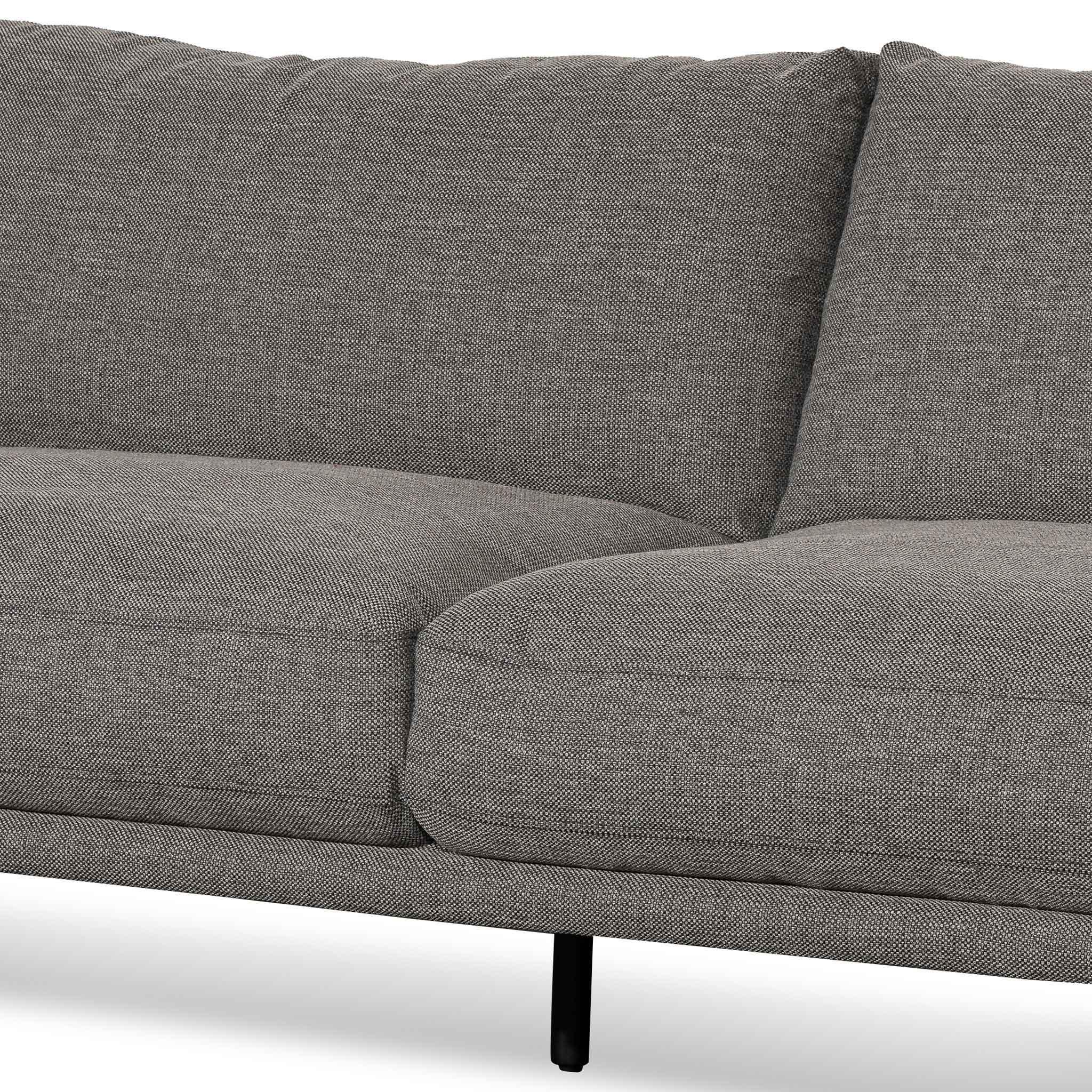 CLC6436-KSO 4 Seater Right Chaise Fabric Sofa - Graphite Grey - Furniture Castle