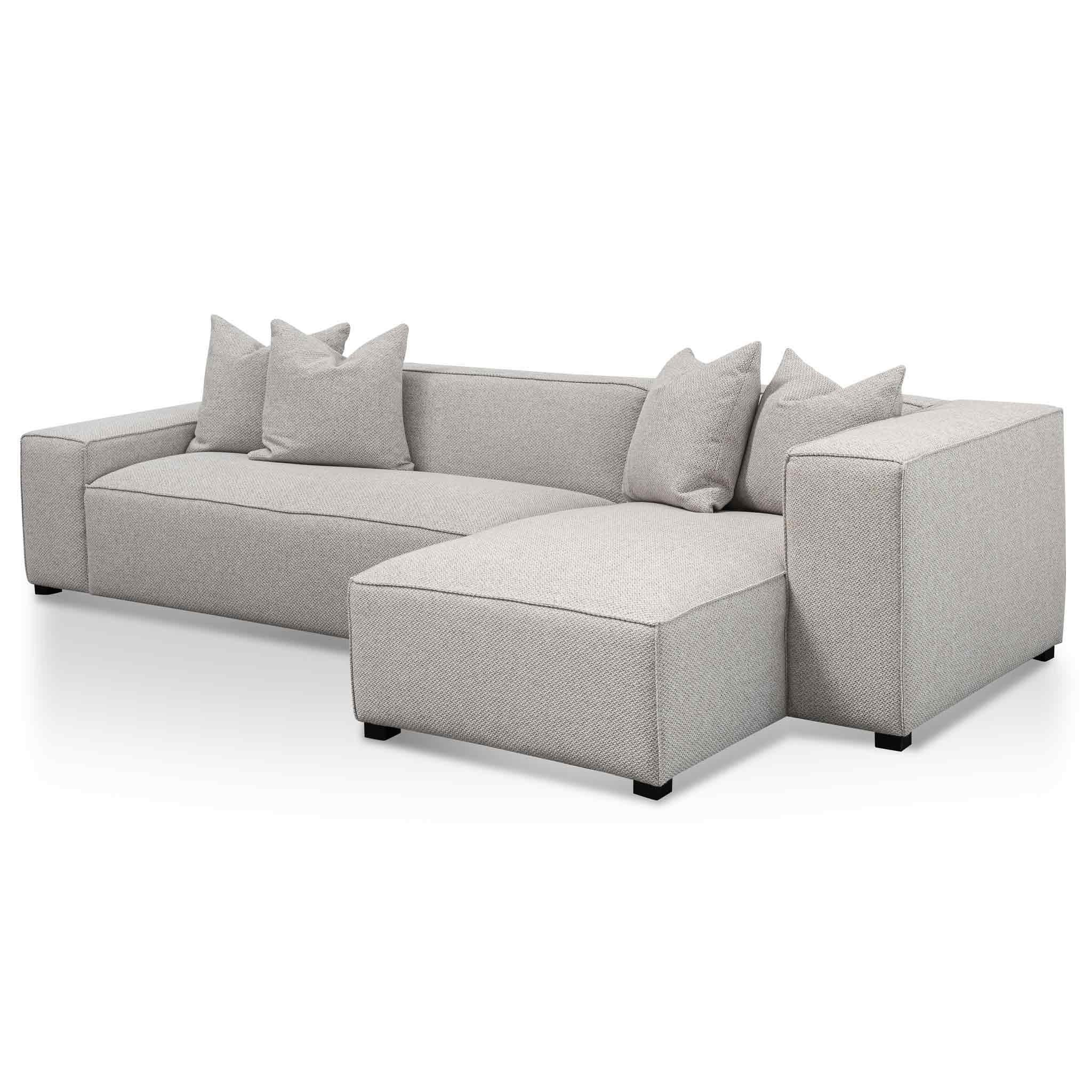 CLC6533-CA 3 Seater Right Chaise Fabric Sofa - Sterling Sand - Furniture Castle