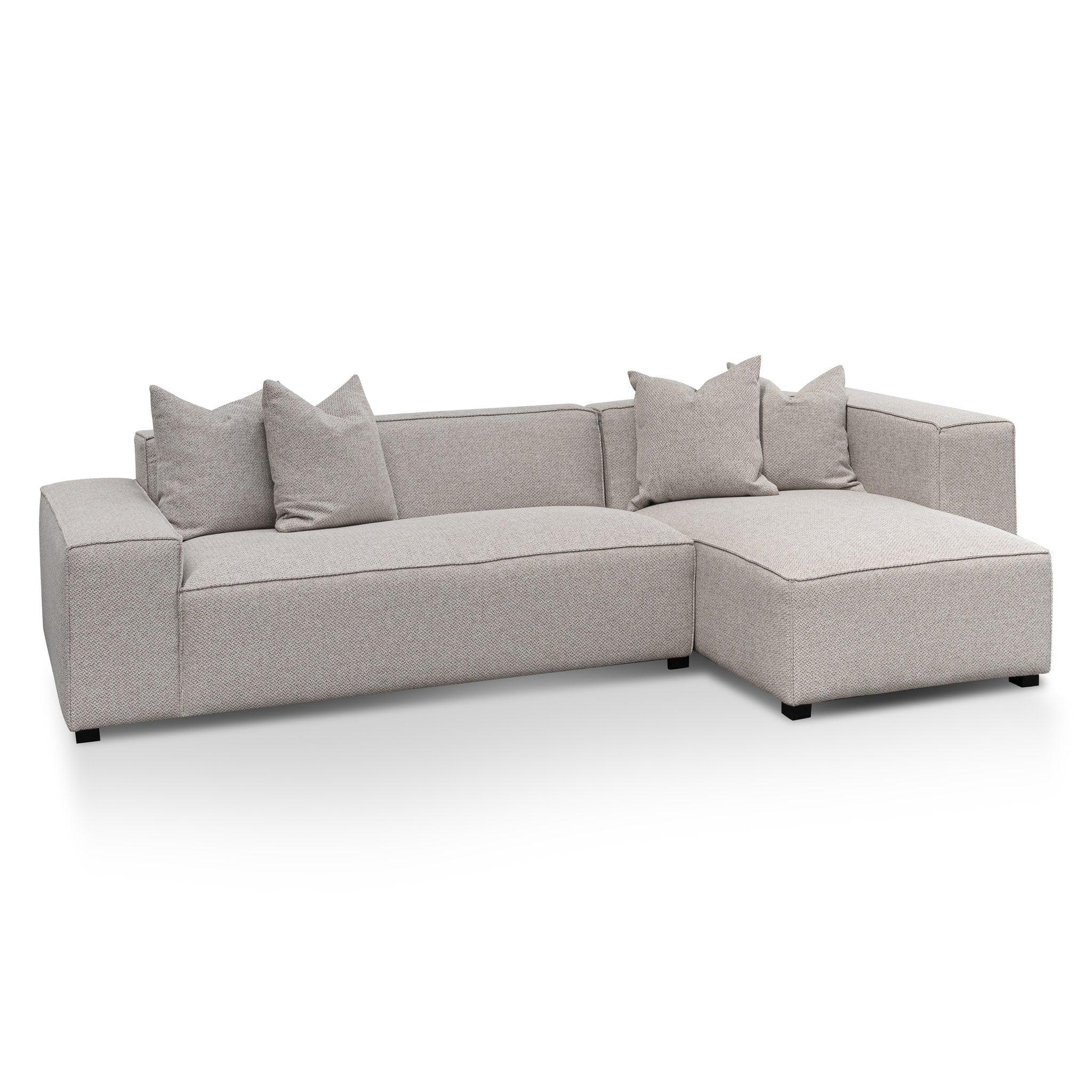 CLC6533-CA 3 Seater Right Chaise Fabric Sofa - Sterling Sand - Furniture Castle