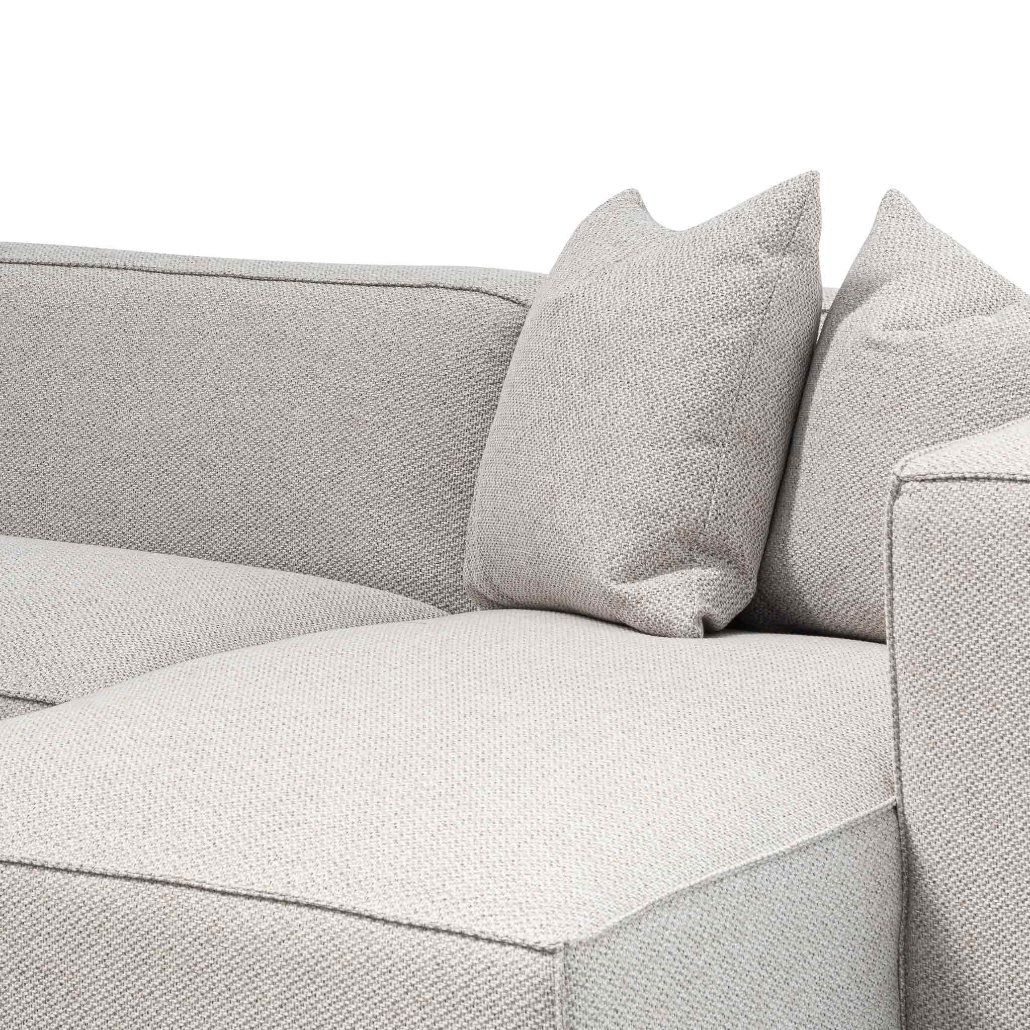 CLC6533-CA 3 Seater Right Chaise Fabric Sofa - Sterling Sand - Furniture Castle