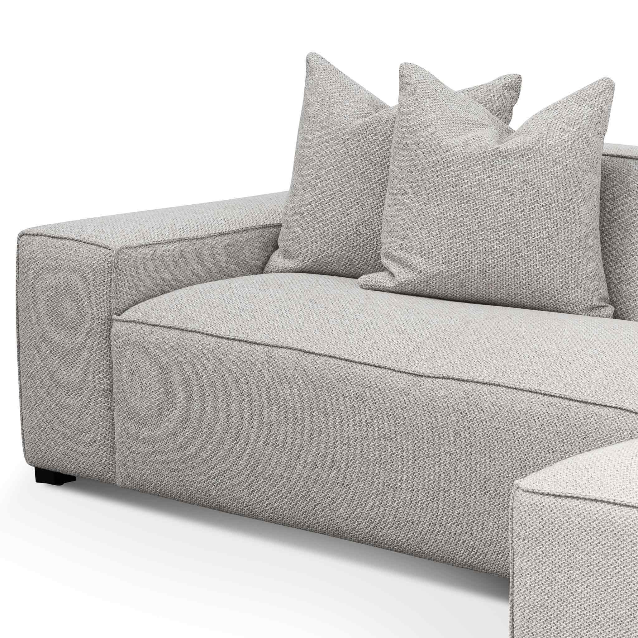 CLC6533-CA 3 Seater Right Chaise Fabric Sofa - Sterling Sand - Furniture Castle