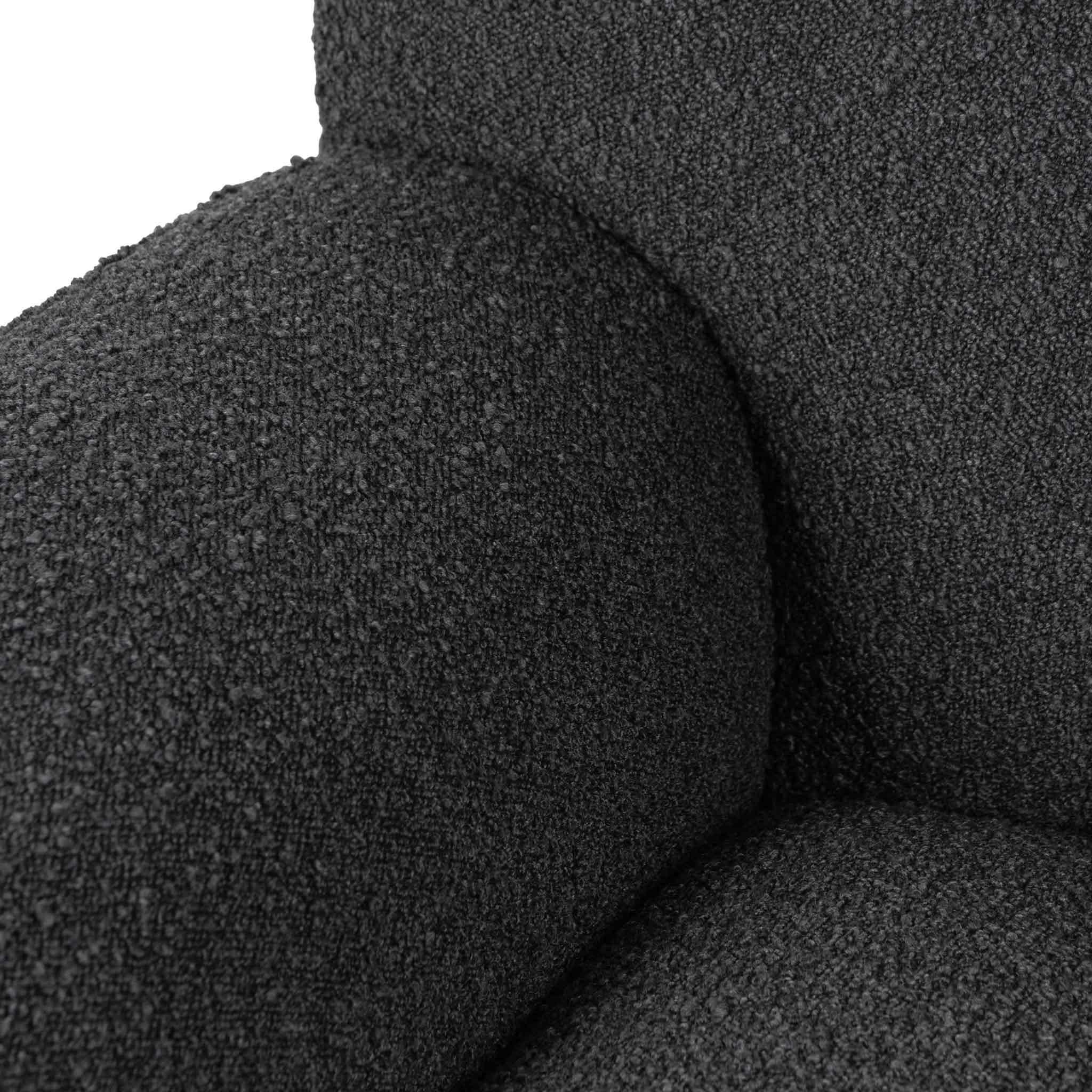 CLC6645-CA Right Chaise Sofa - Charcoal Boucle - Furniture Castle