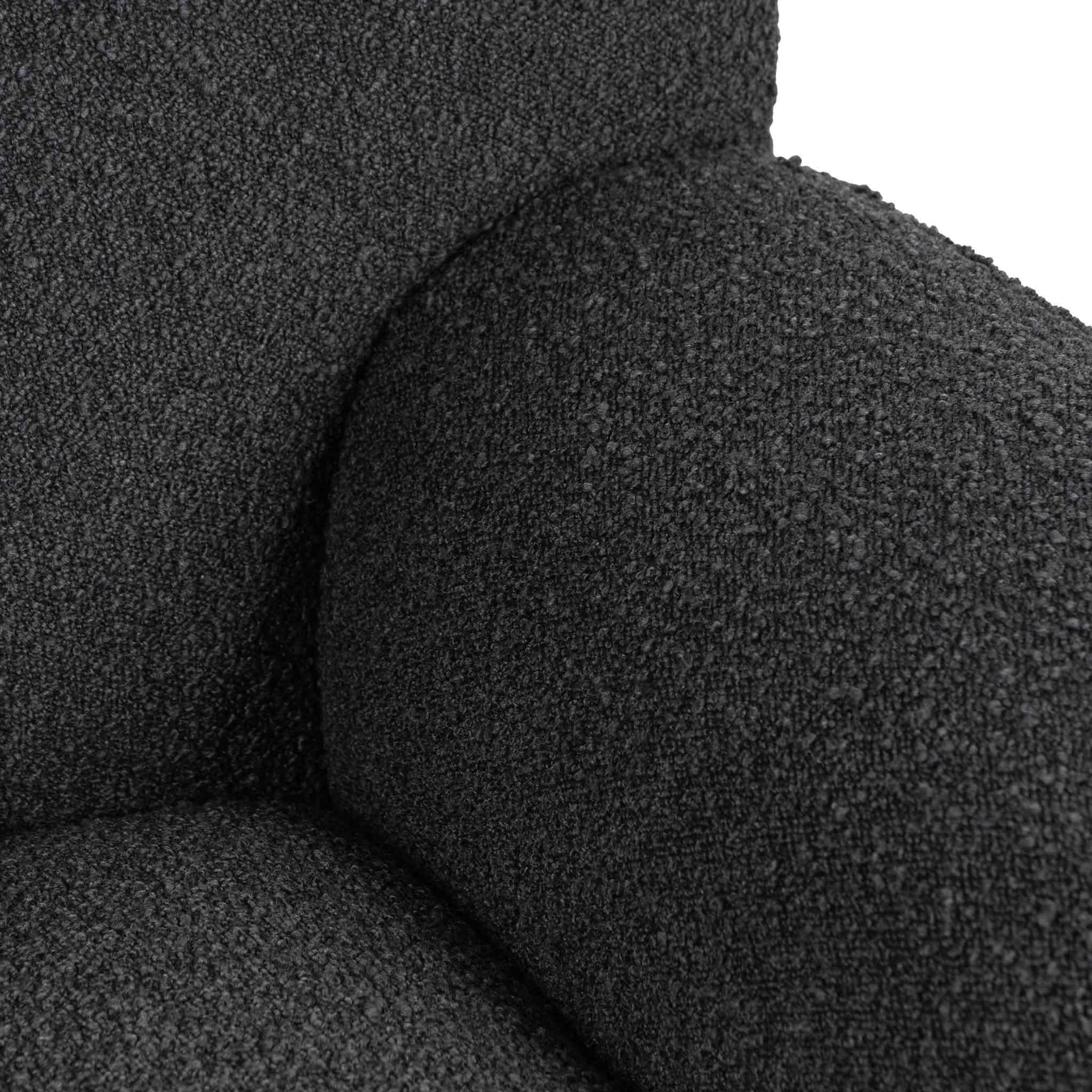 CLC6646-CA Left Chaise Sofa - Charcoal Boucle - Furniture Castle