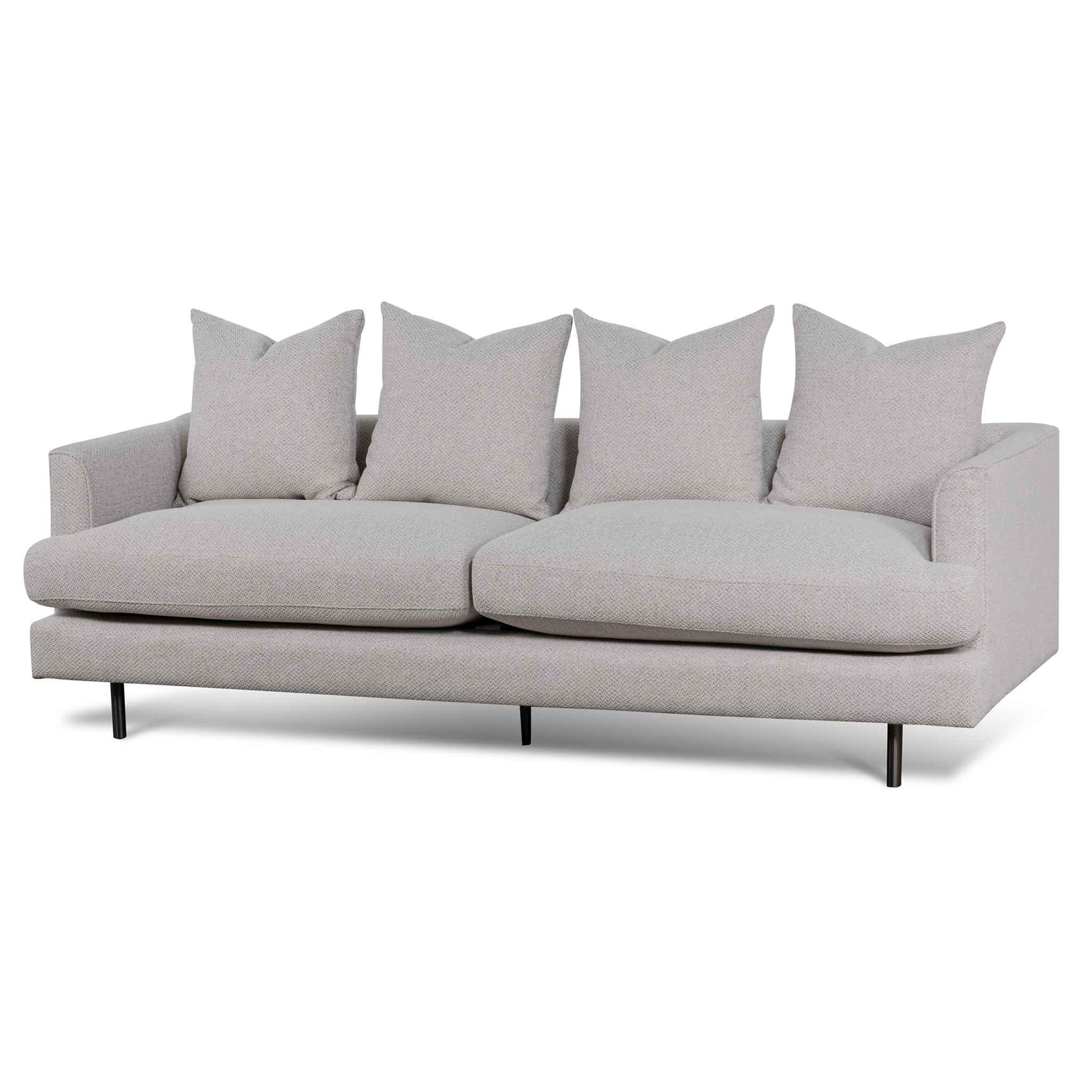CLC6687-CA 3 Seater Sofa - Sterling Sand with Black Legs - Furniture Castle
