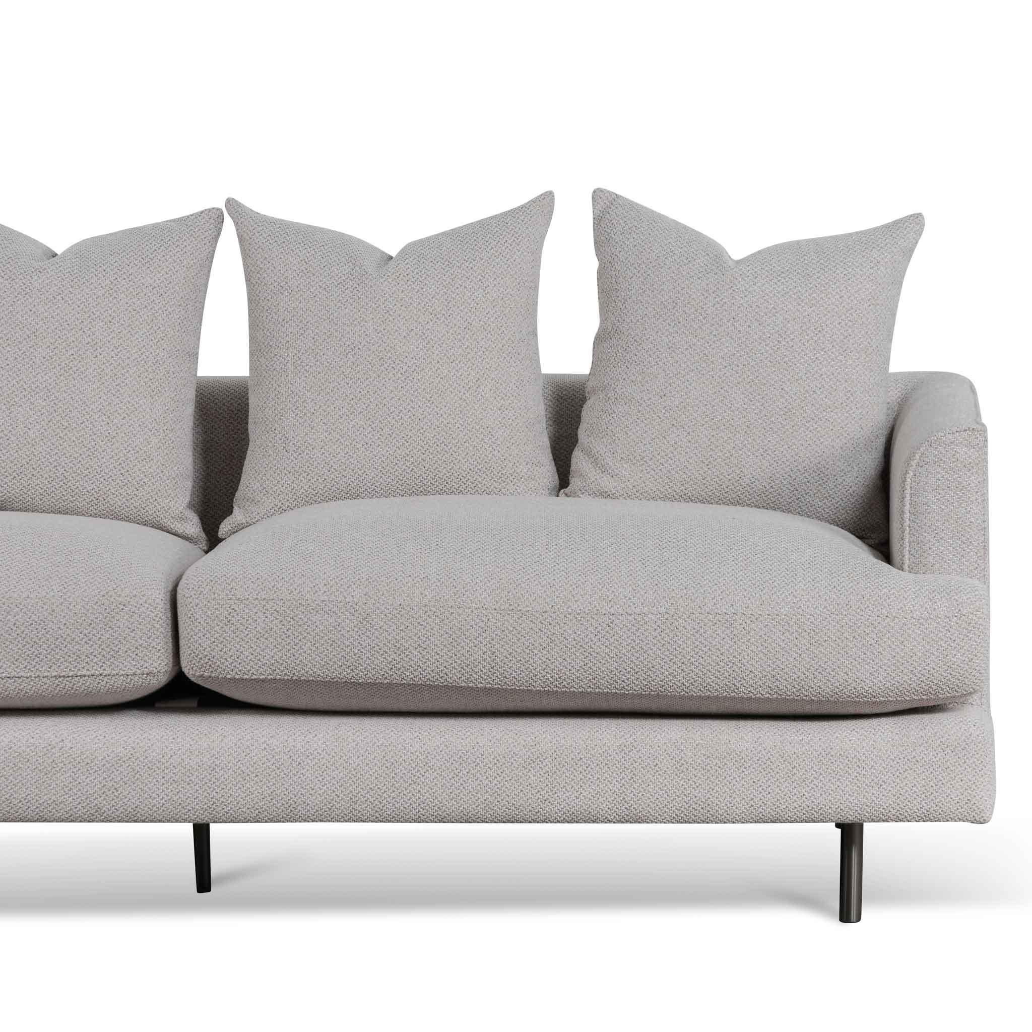 CLC6687-CA 3 Seater Sofa - Sterling Sand with Black Legs - Furniture Castle