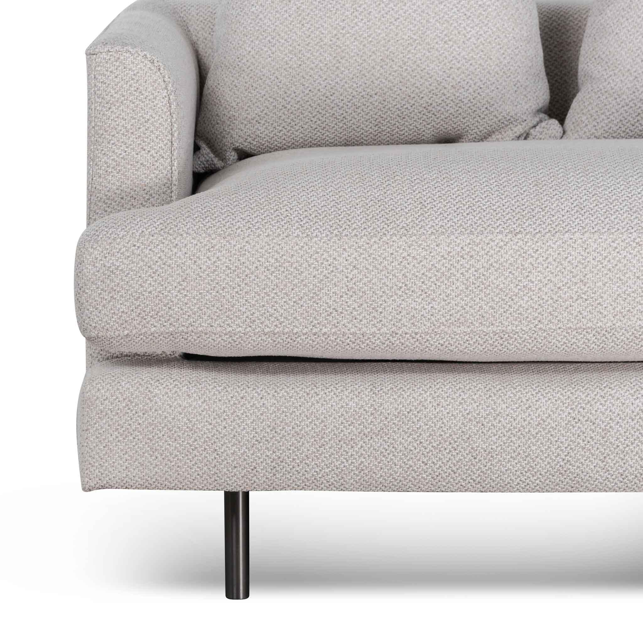 CLC6687-CA 3 Seater Sofa - Sterling Sand with Black Legs - Furniture Castle