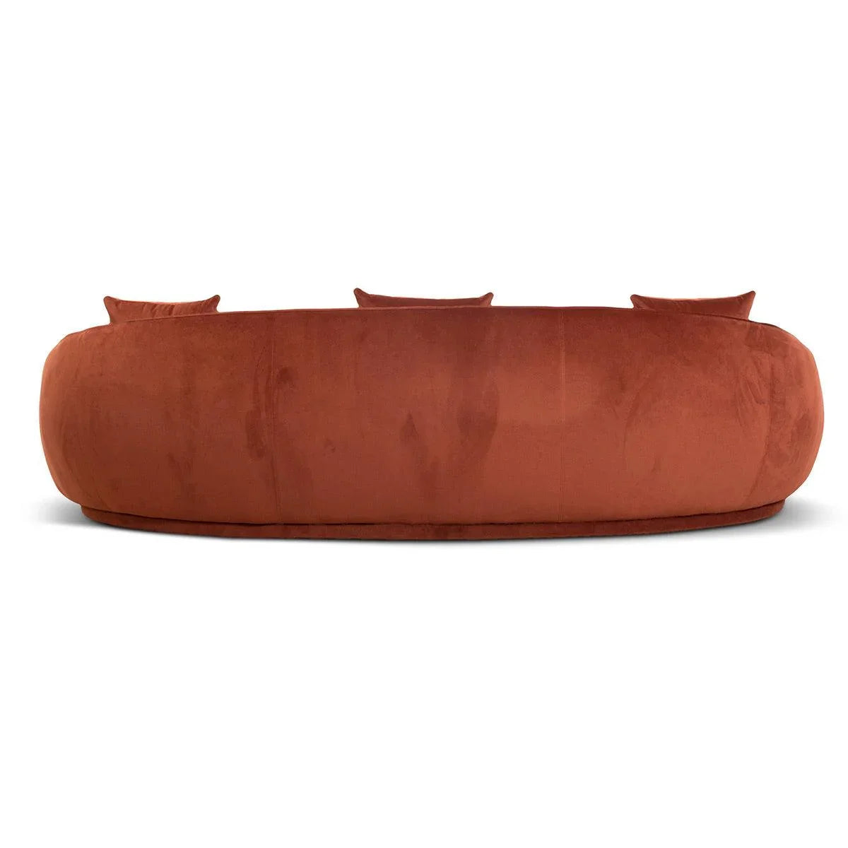 CLC6748-FS Velvet 3 Seater Sofa - Rustic Orange - Furniture Castle