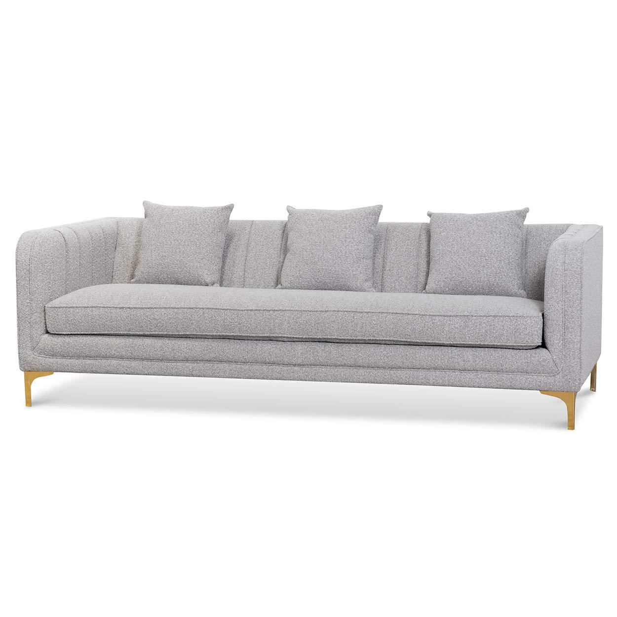 CLC6750-FS 3 Seater Sofa - Ash Grey Boucle - Furniture Castle