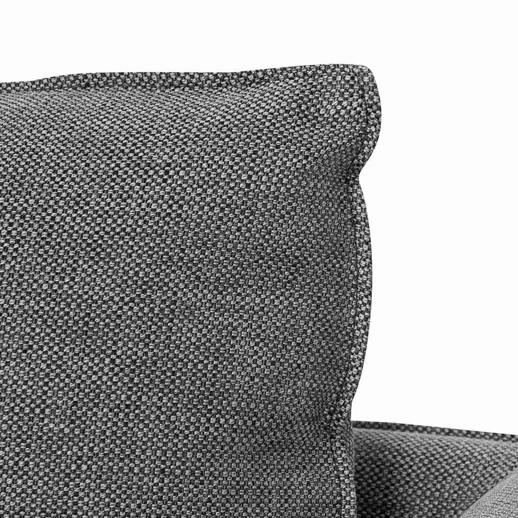 CLC6812-KSO 2 Seater Fabric Sofa - Graphite Grey with Black Leg - Furniture Castle