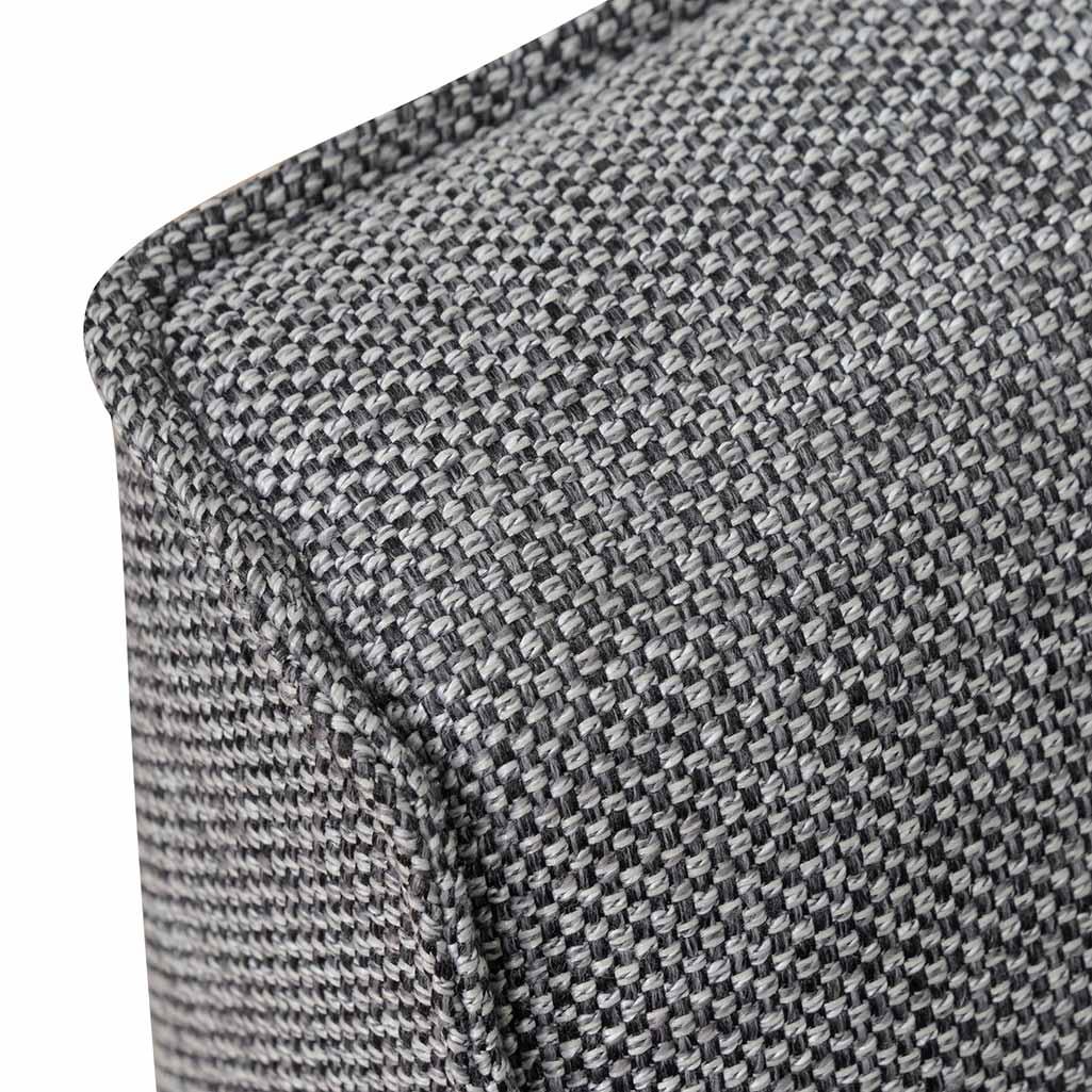 CLC6812-KSO 2 Seater Fabric Sofa - Graphite Grey with Black Leg - Furniture Castle