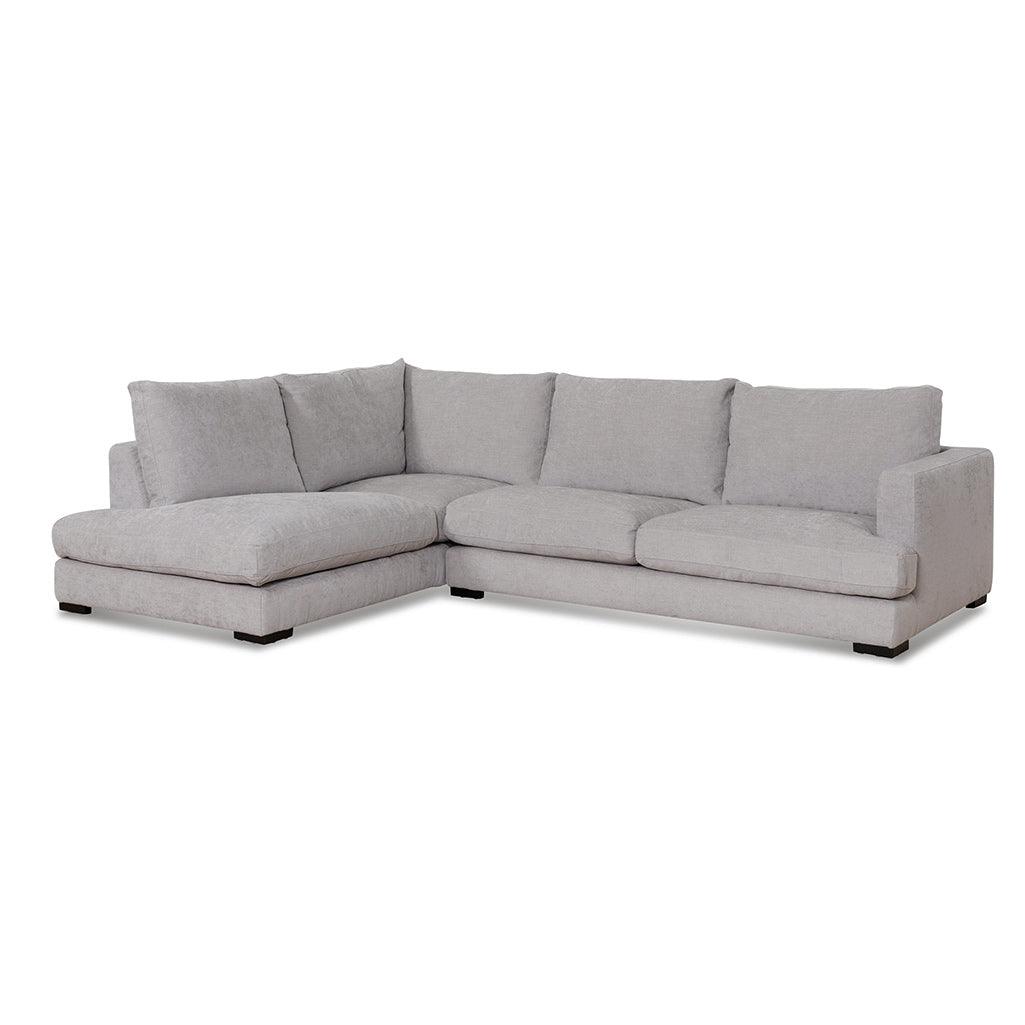 CLC6815-KSO 4 Seater Fabric Left Chaise Sofa - Oyster Beige - Furniture Castle