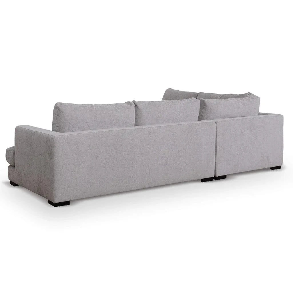 CLC6815-KSO 4 Seater Fabric Left Chaise Sofa - Oyster Beige - Furniture Castle