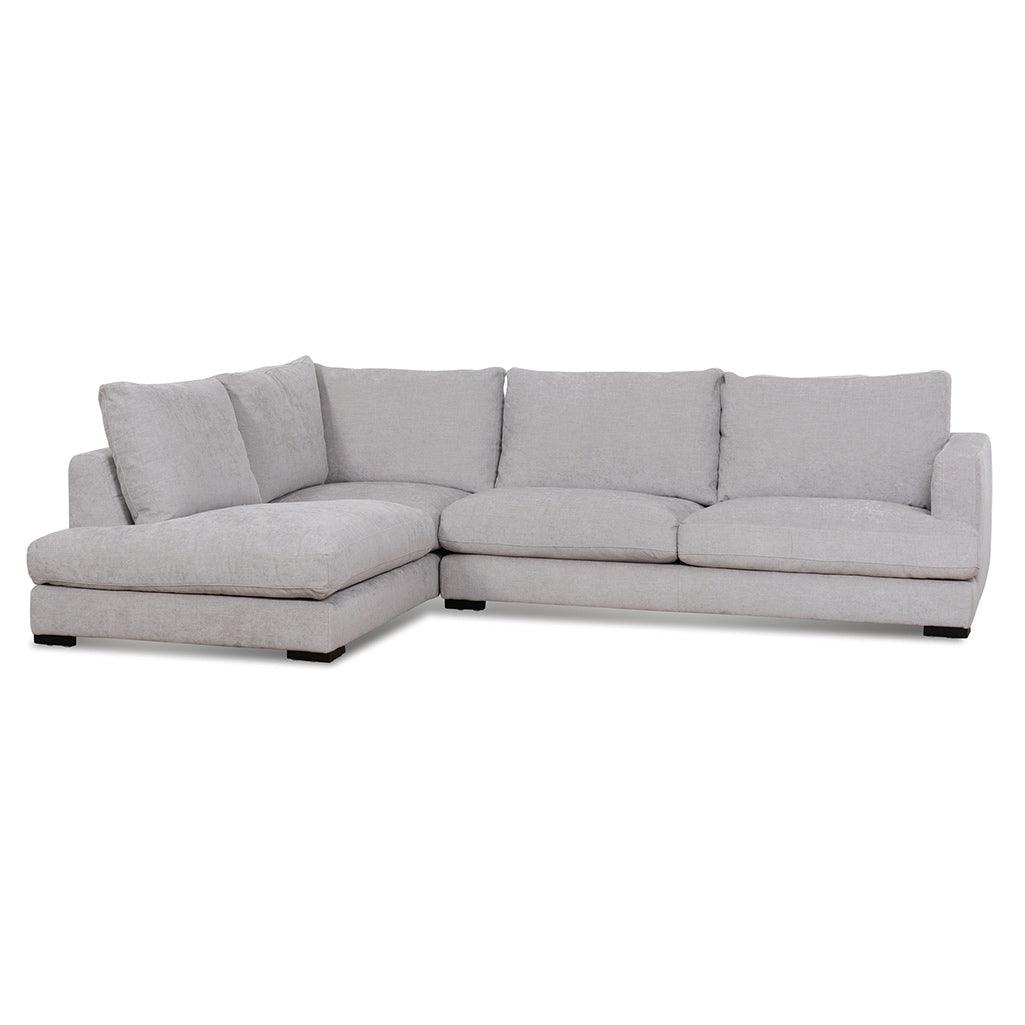 CLC6815-KSO 4 Seater Fabric Left Chaise Sofa - Oyster Beige - Furniture Castle